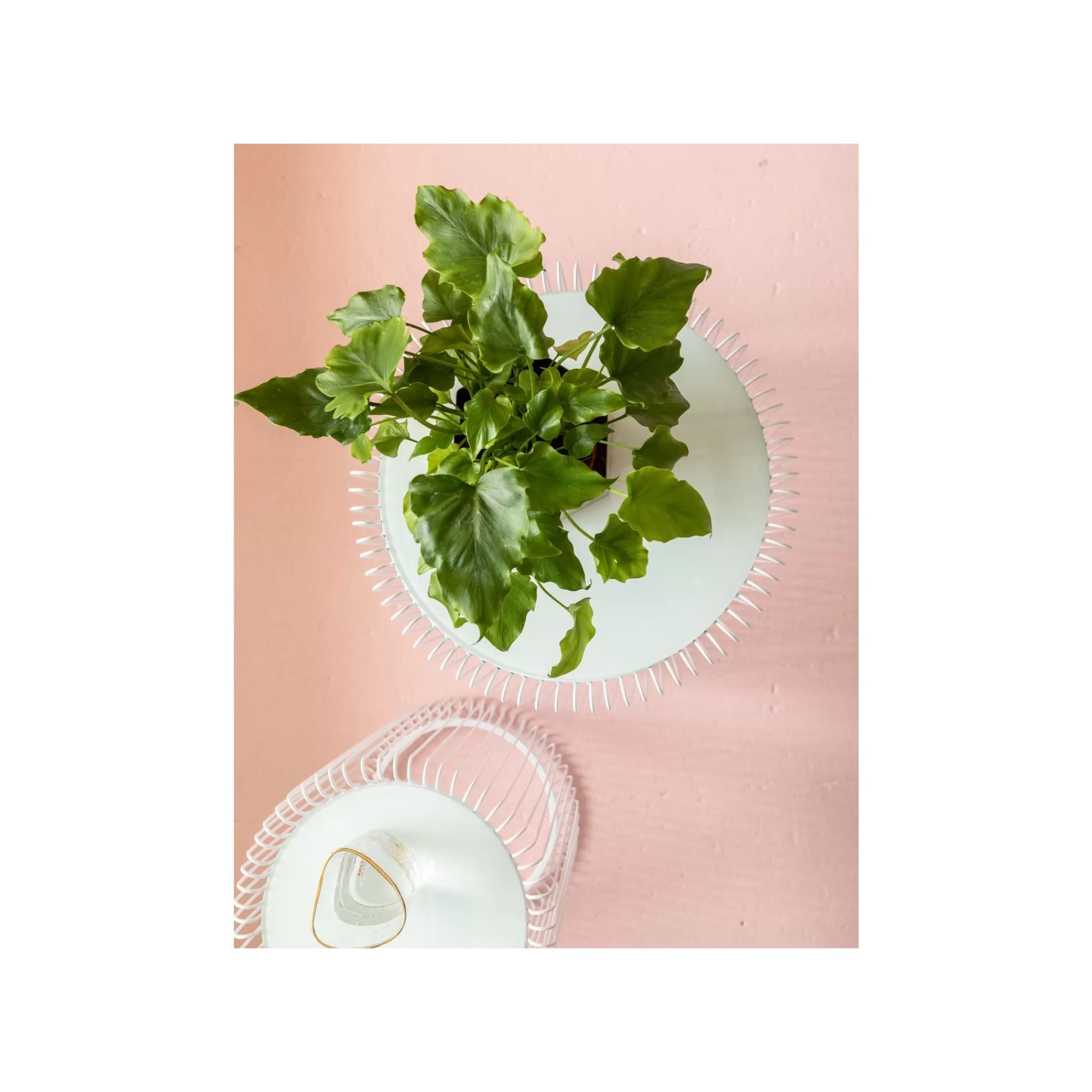 KARE Design Tables D'appoint Rondes Wire Blanches Set De 2 ^ Table D'Appoint & De Chevet