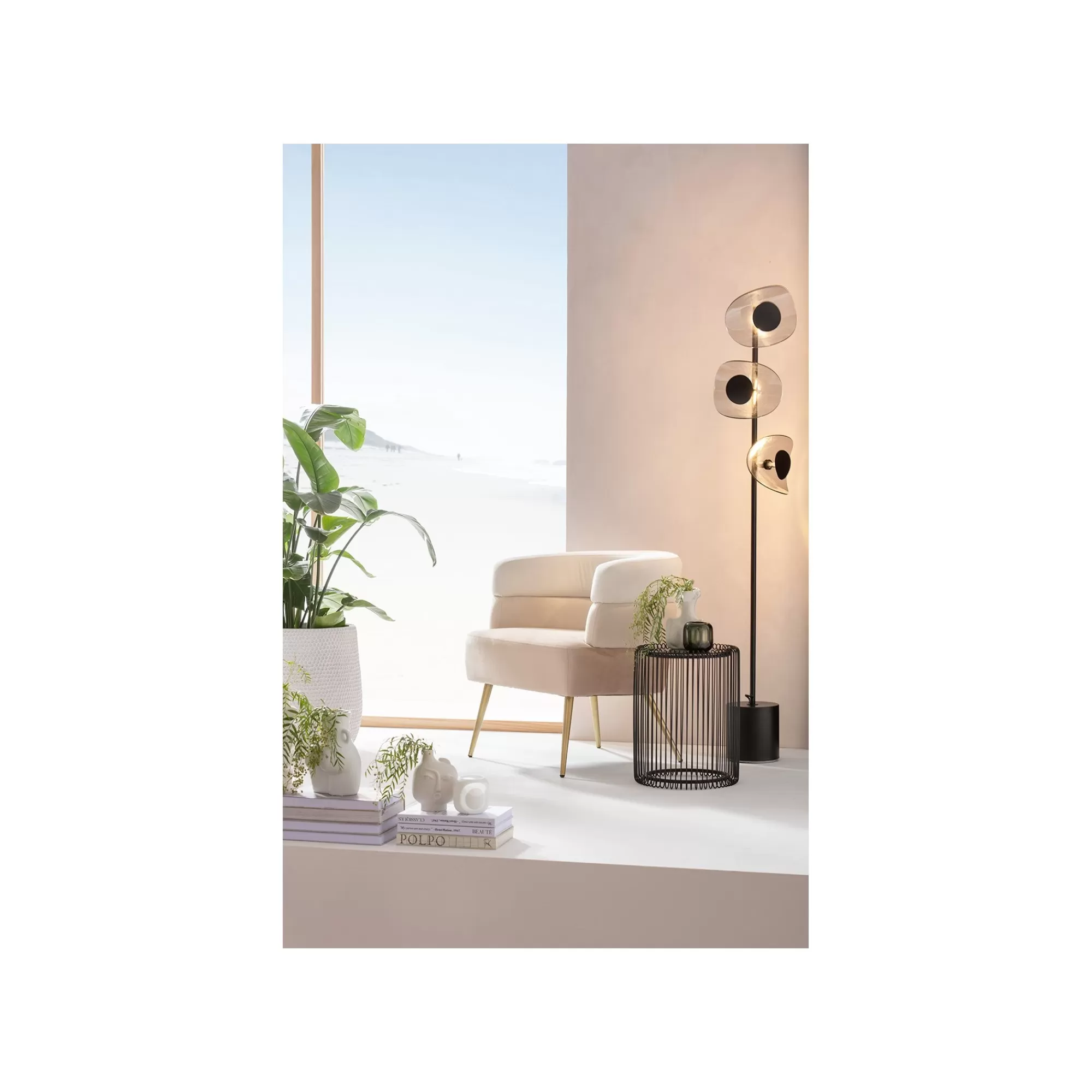 KARE Design Tables D'appoint Rondes Wire Noires Set De 2 ^ Table D'Appoint & De Chevet