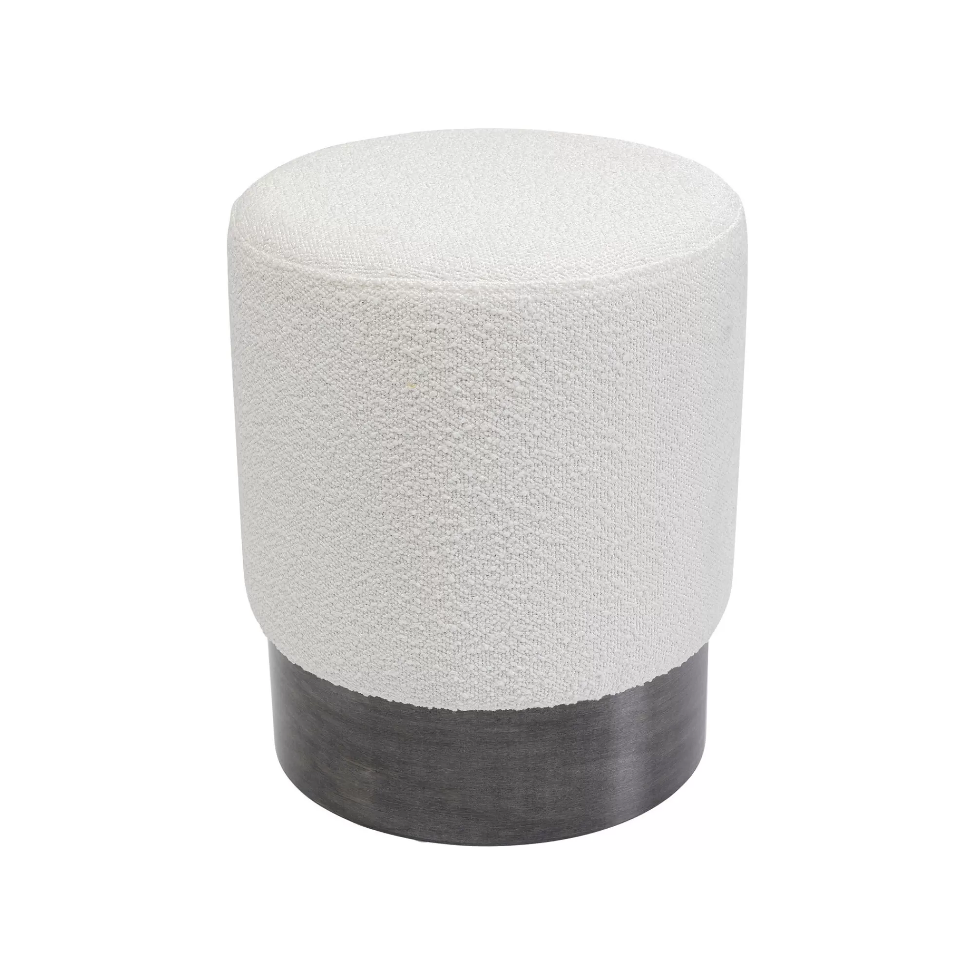 KARE Design Tabouret Cherry Boucle Crème Et Gris ^ Tabouret & Pouf