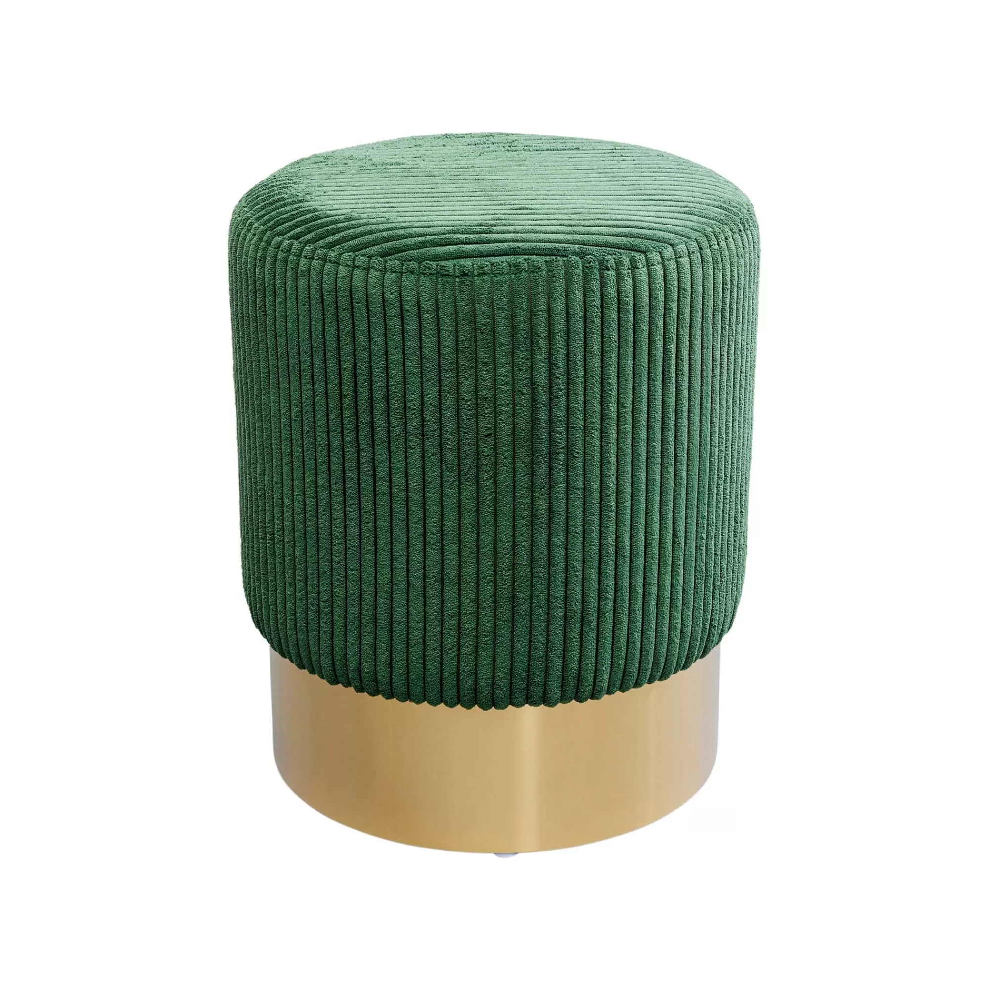 KARE Design Tabouret Cherry Cord Vert Et Laiton ^ Tabouret & Pouf