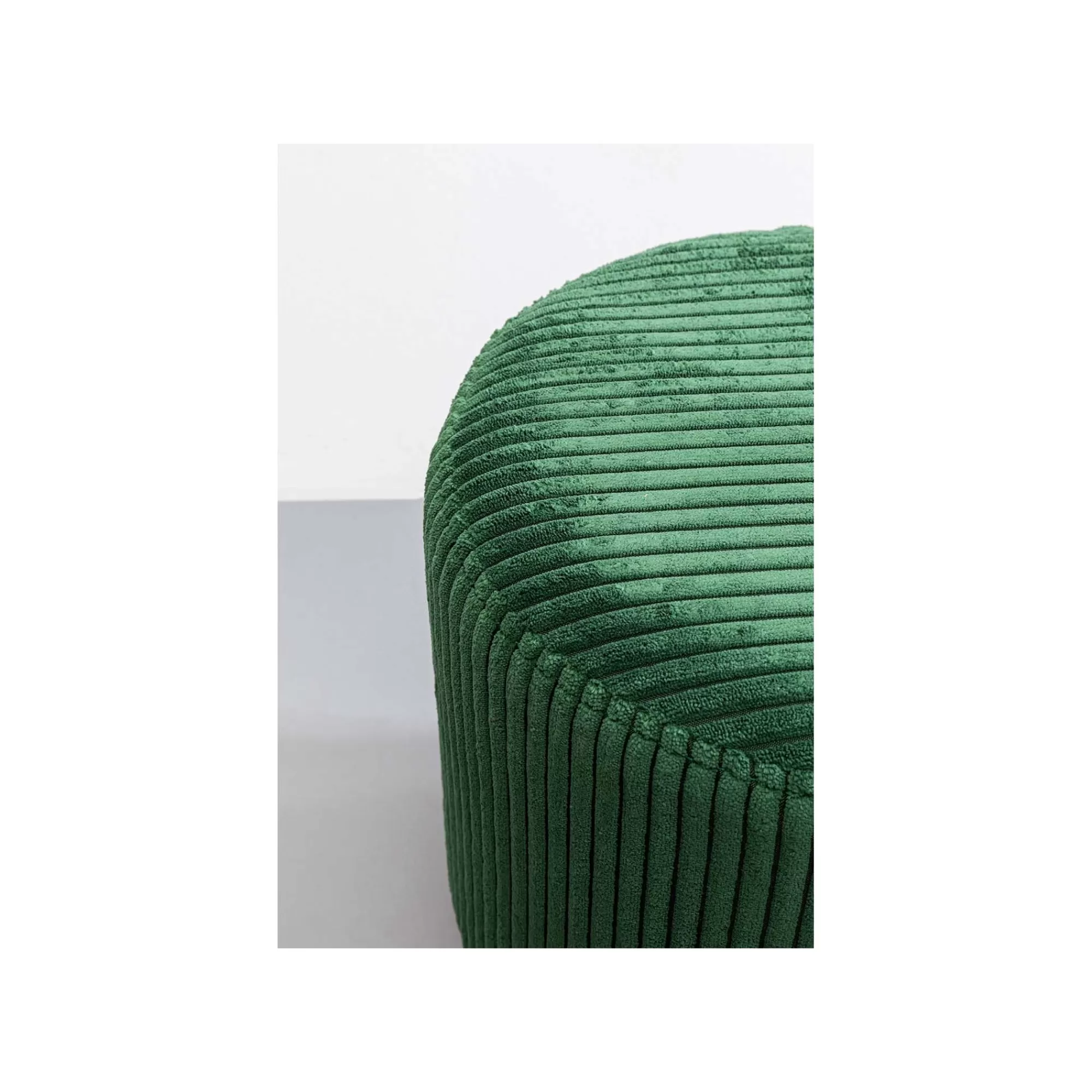 KARE Design Tabouret Cherry Cord Vert Et Laiton ^ Tabouret & Pouf