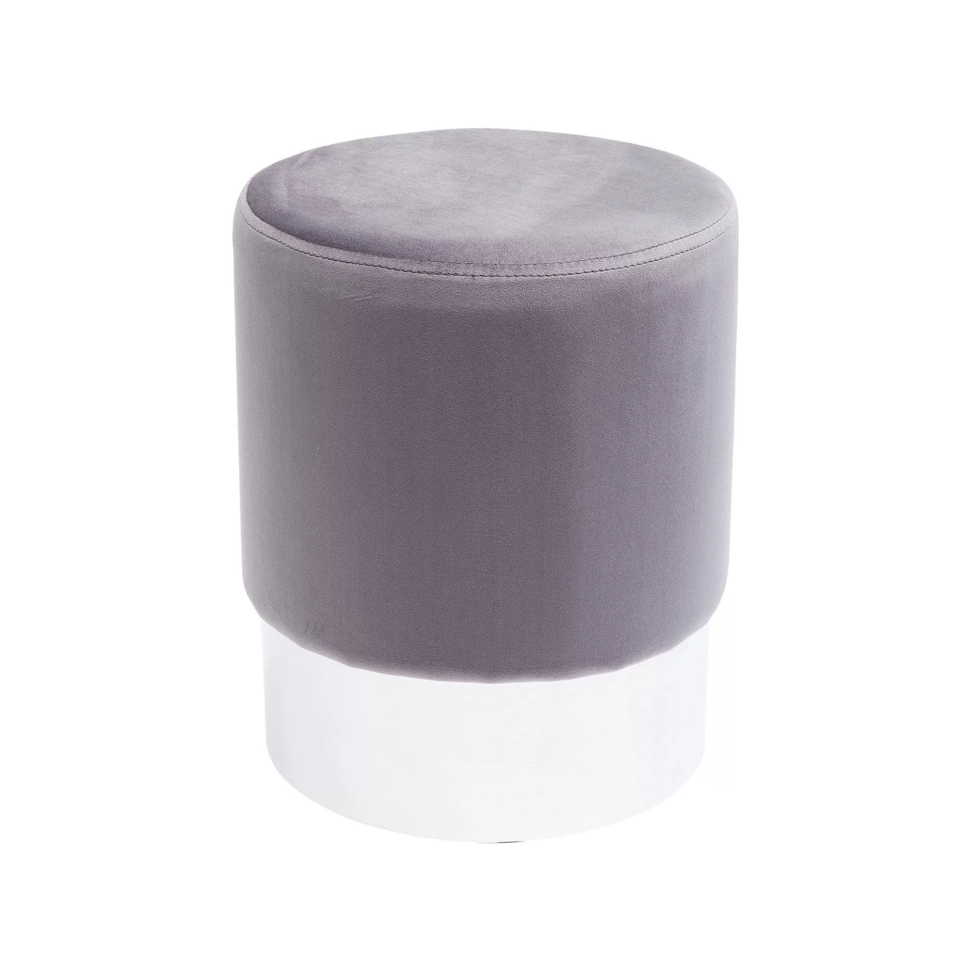 KARE Design Tabouret Cherry Gris Clair Et Chrome ^ Tabouret & Pouf