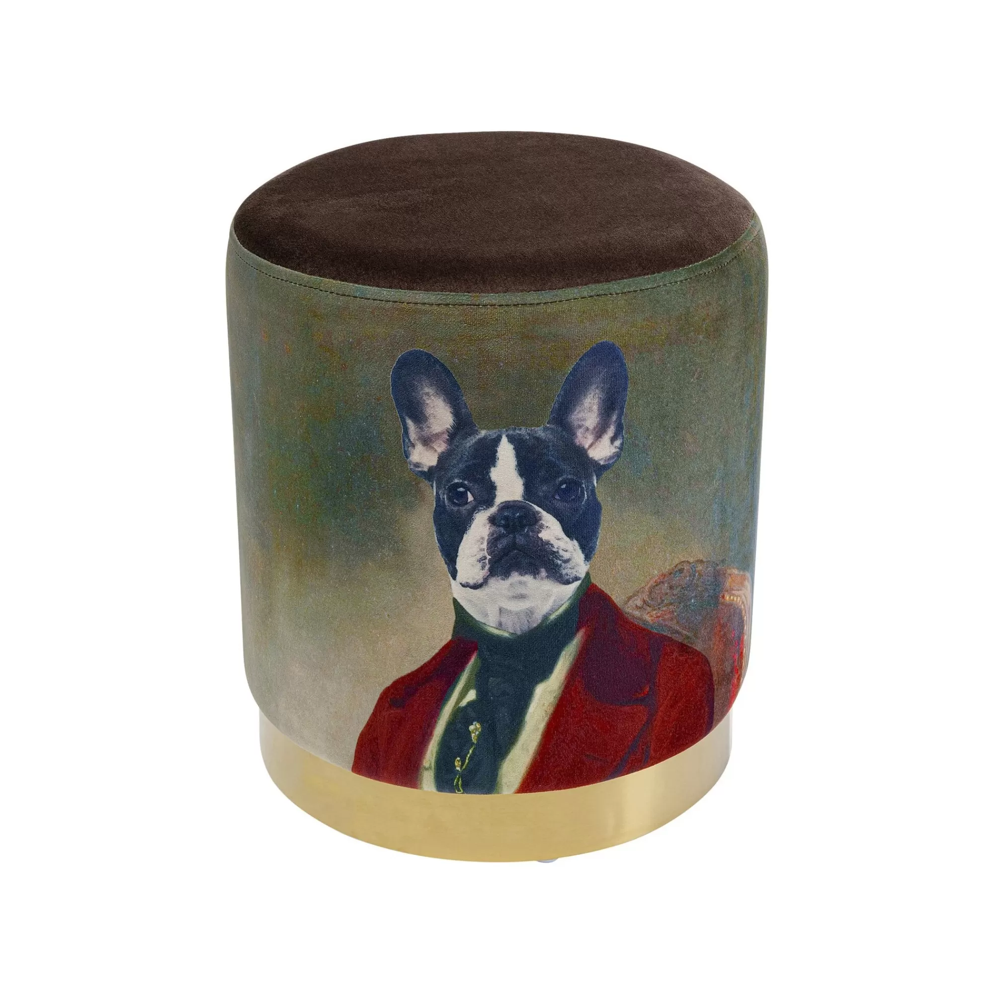 KARE Design Tabouret Cherry Monsieur Chien Laiton ^ Tabouret & Pouf