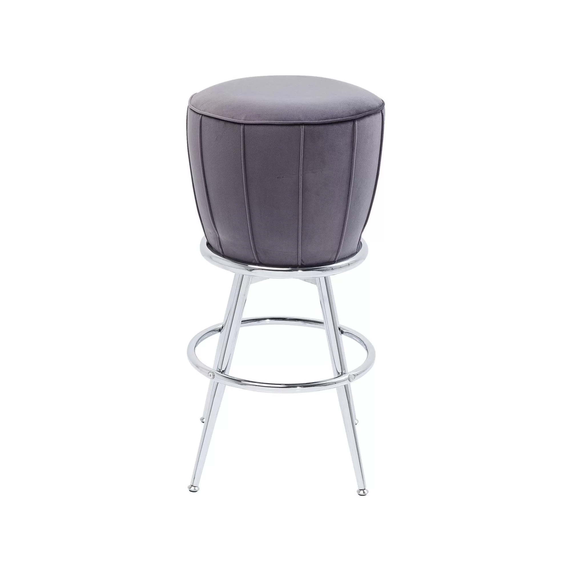 KARE Design Tabouret De Bar After Work Velours Gris ^ Bar & Tabouret De Bar