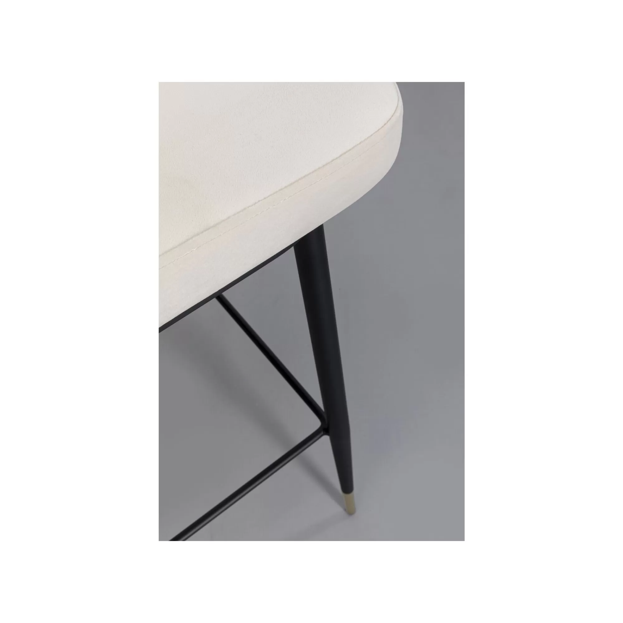 KARE Design Tabouret De Bar Hojas Velours Beige Et Taupe ^ Bar & Tabouret De Bar
