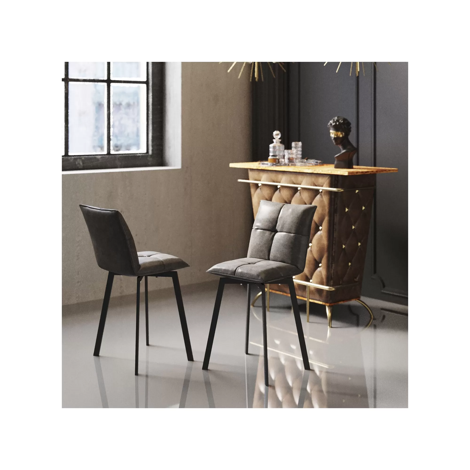 KARE Design Tabouret De Bar Toronto Gris ^ Bar & Tabouret De Bar