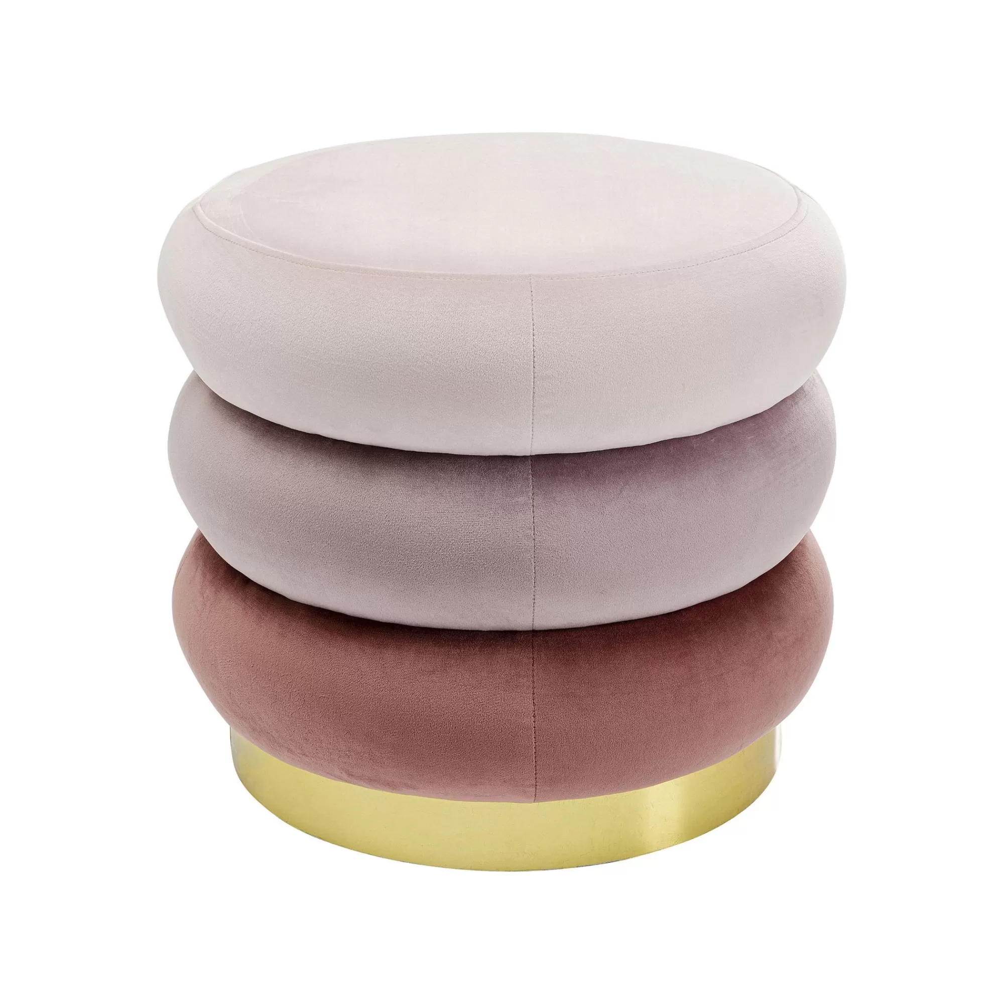 KARE Design Tabouret Sandwich Velours Rose ^ Tabouret & Pouf