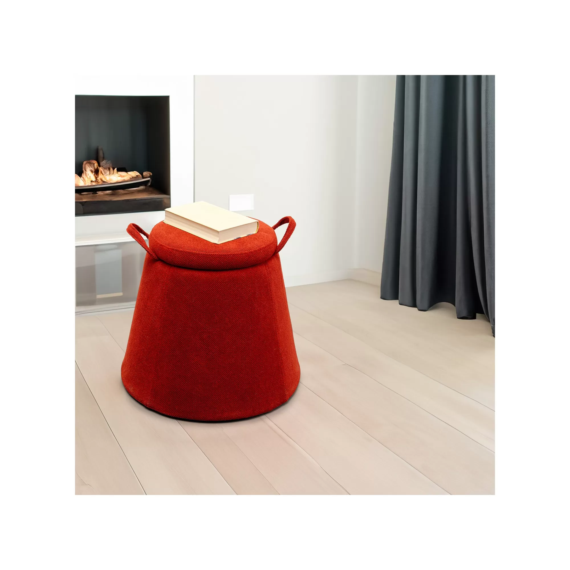 KARE Design Tabouret Thimble Rouge ^ Tabouret & Pouf