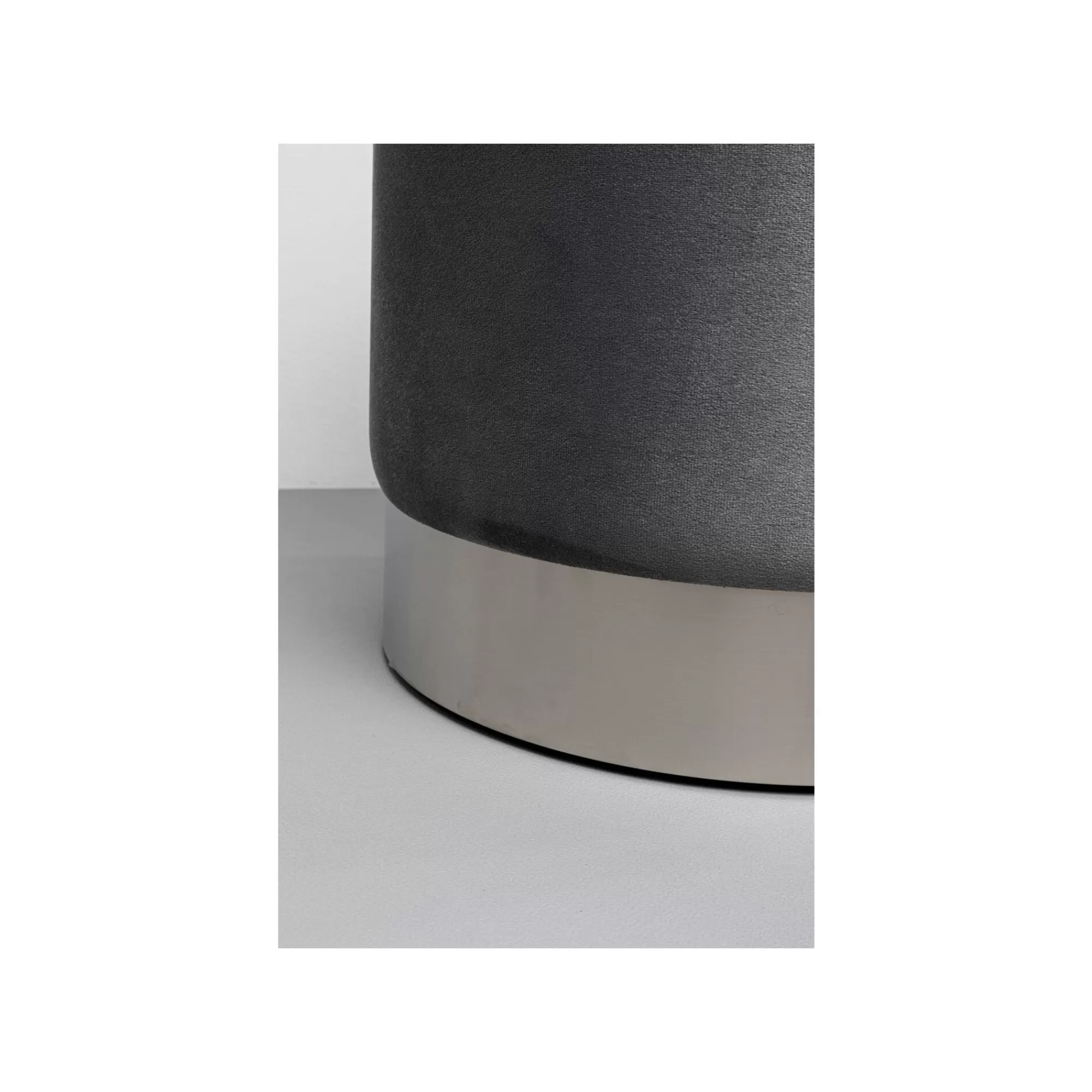 KARE Design Tabourets-coffres Cherry Gris Et Chrome Set De 2 ^ Tabouret & Pouf | Coffre & Malle
