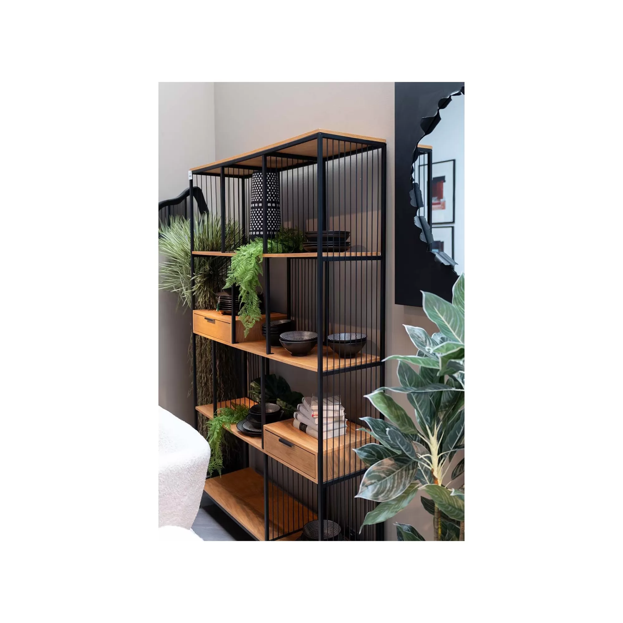 KARE Design Étagère Bologna Nature 200x125cm ^ Étagère Et Bibliothèque