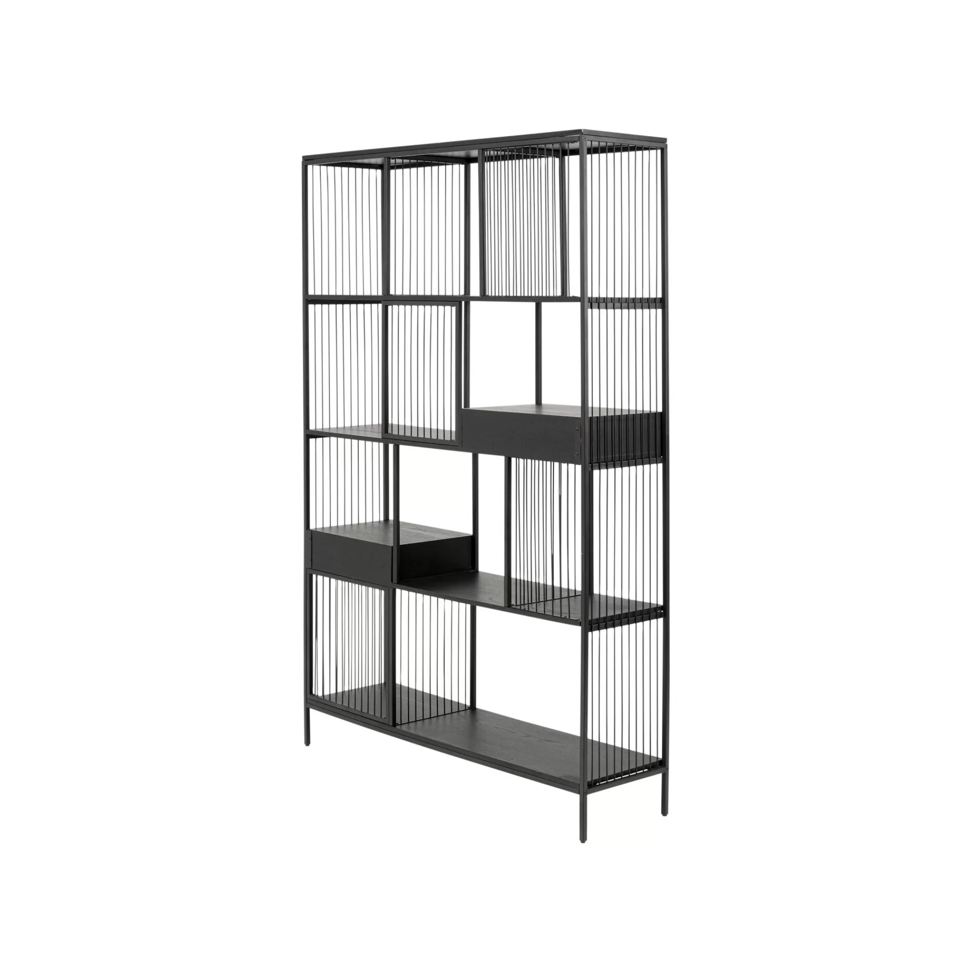 KARE Design Étagère Bologna Noire 200x125cm ^ Étagère Et Bibliothèque