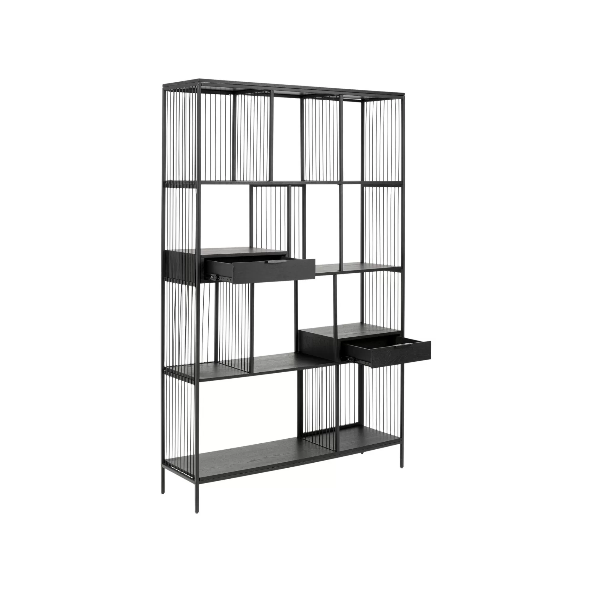 KARE Design Étagère Bologna Noire 200x125cm ^ Étagère Et Bibliothèque