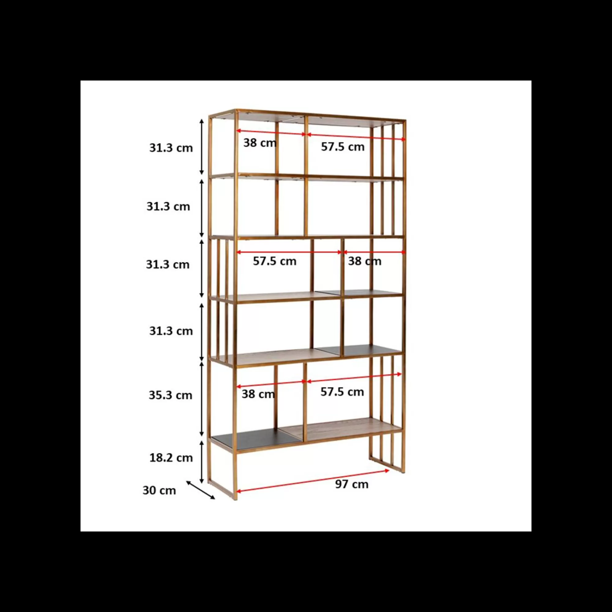 KARE Design Étagère Cesaro 170x90cm ^ Étagère Et Bibliothèque