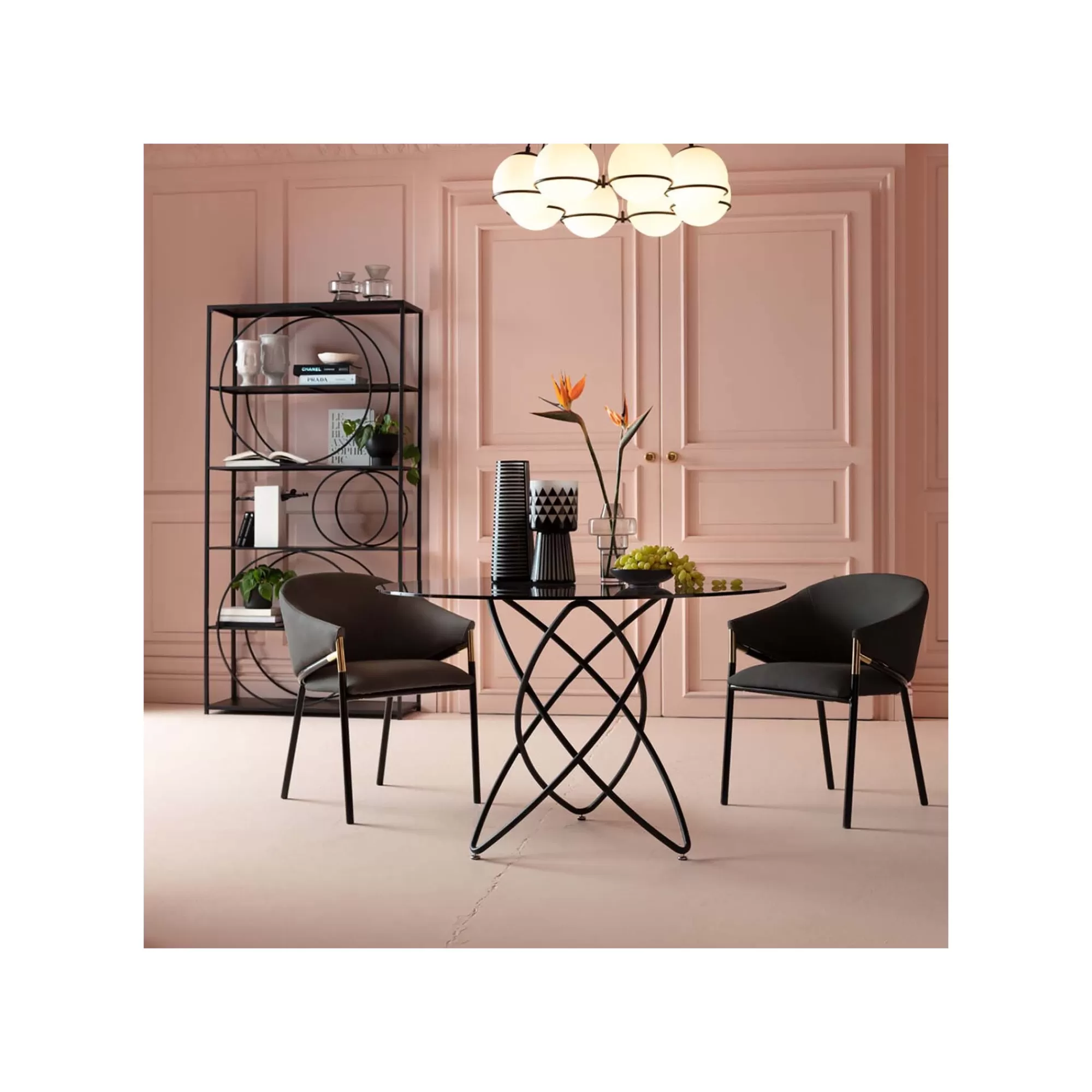 KARE Design Étagère Circle Noire 200x100cm ^ Étagère Et Bibliothèque