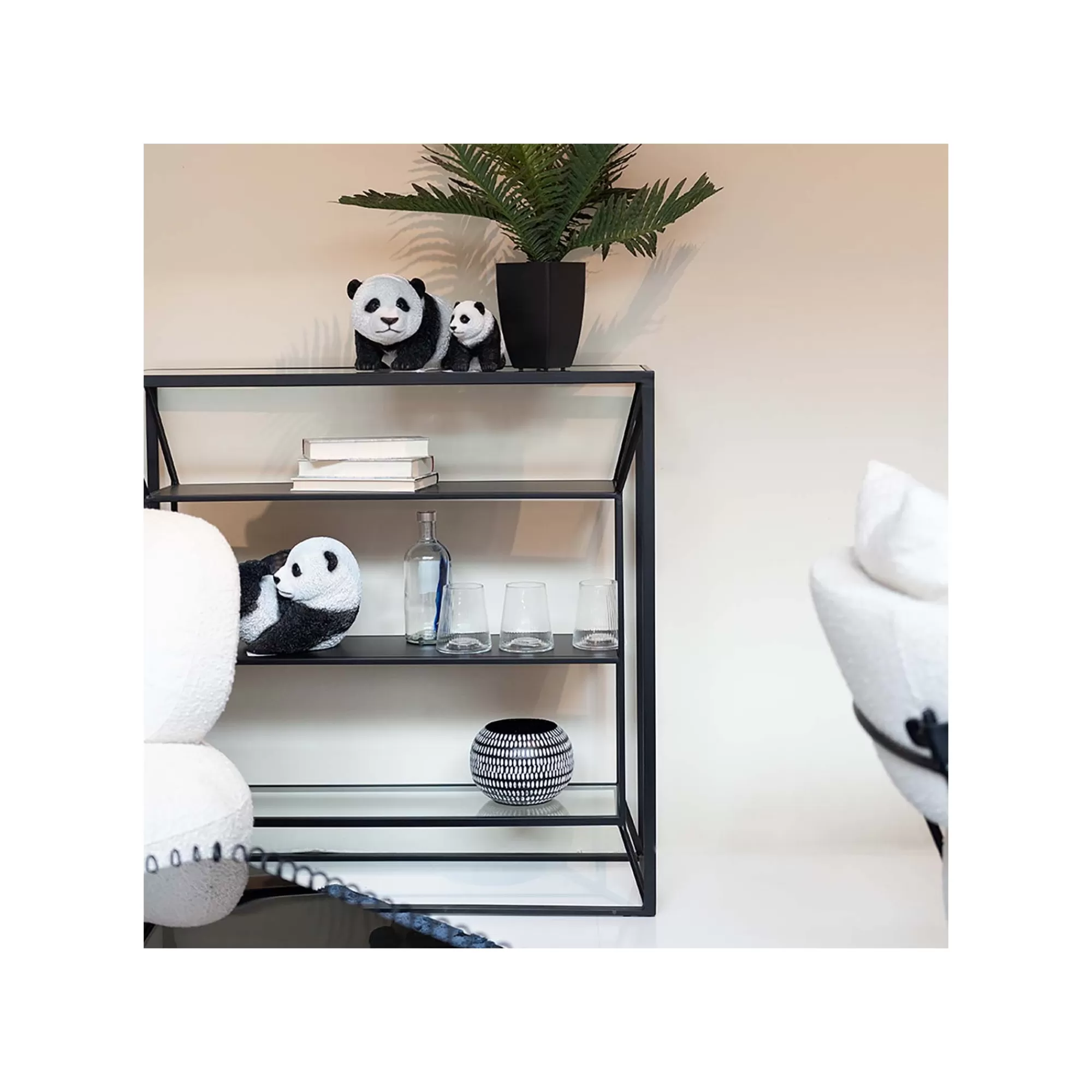 KARE Design Étagère Corinne 90x90cm Noire ^ Étagère Et Bibliothèque