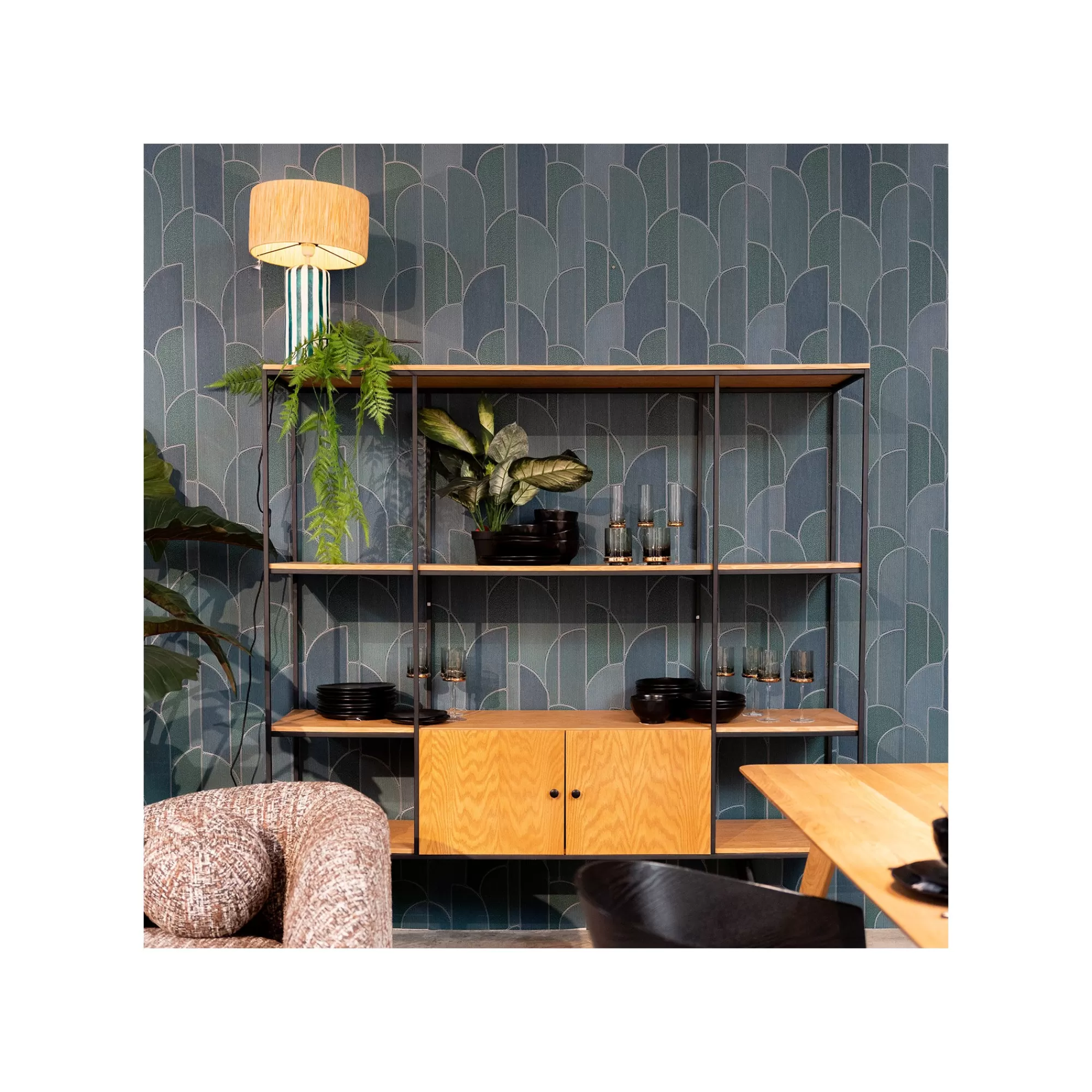 KARE Design Étagère Cosy Sixties 183x180cm Nature ^ Étagère Et Bibliothèque