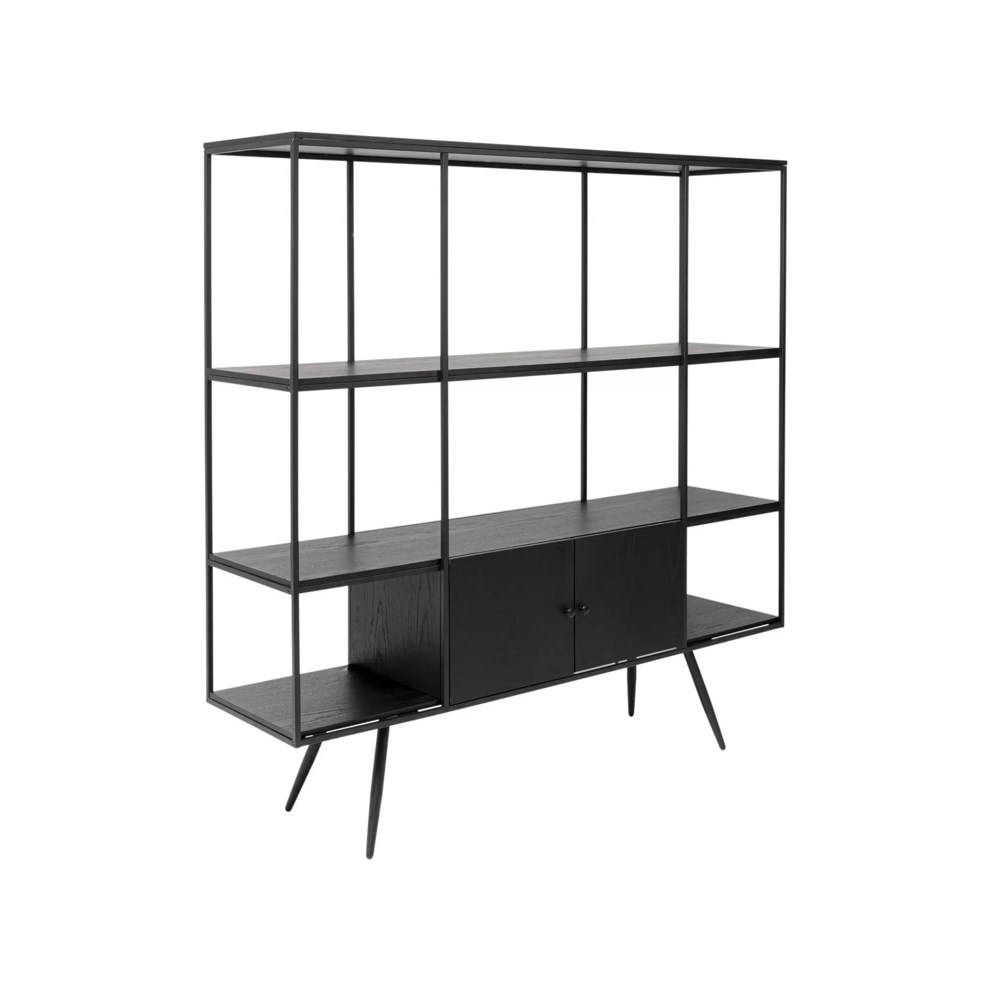 KARE Design Étagère Cosy Sixties 183x180cm Noire ^ Étagère Et Bibliothèque