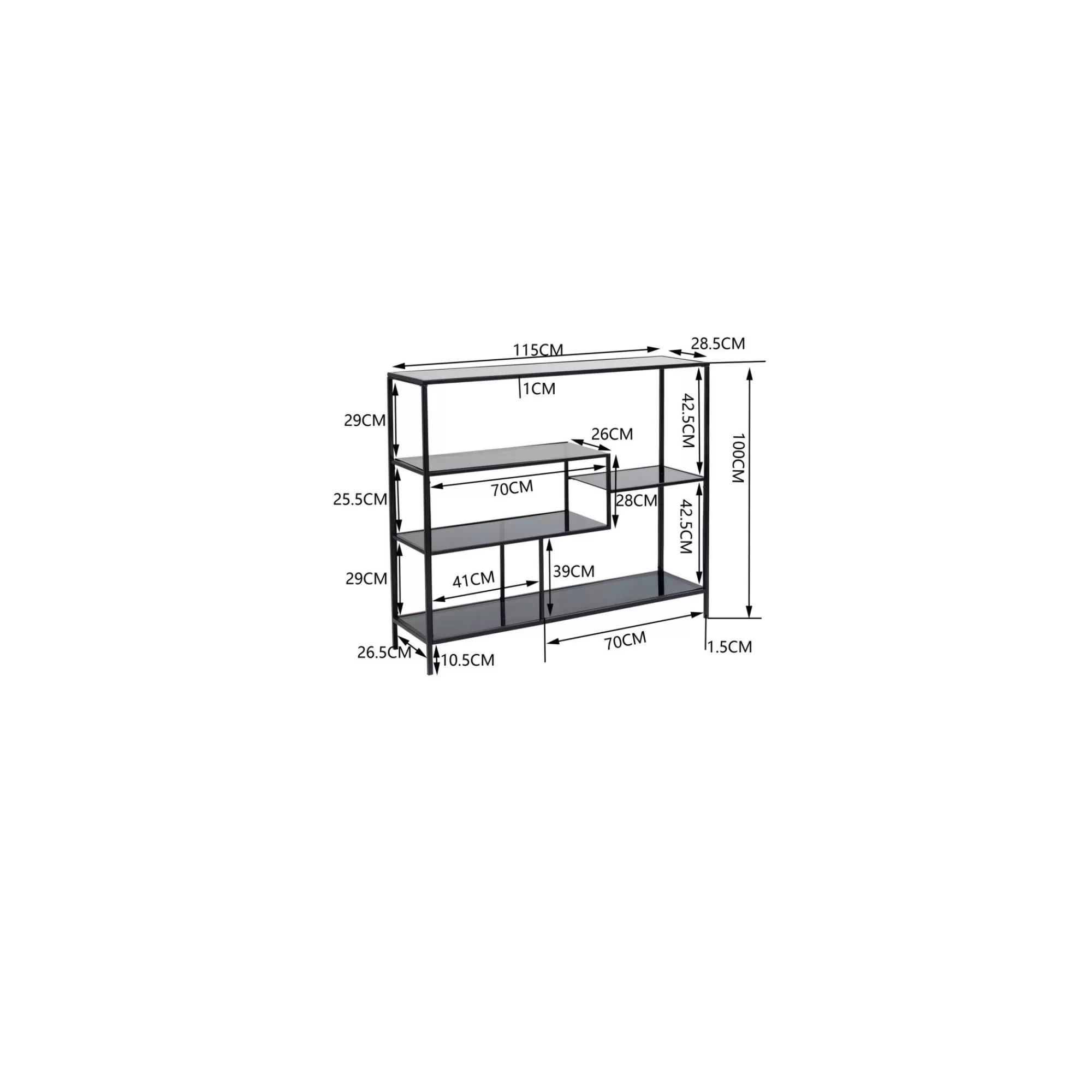 KARE Design Étagère Loft 100x115cm Dorée ^ Étagère Et Bibliothèque