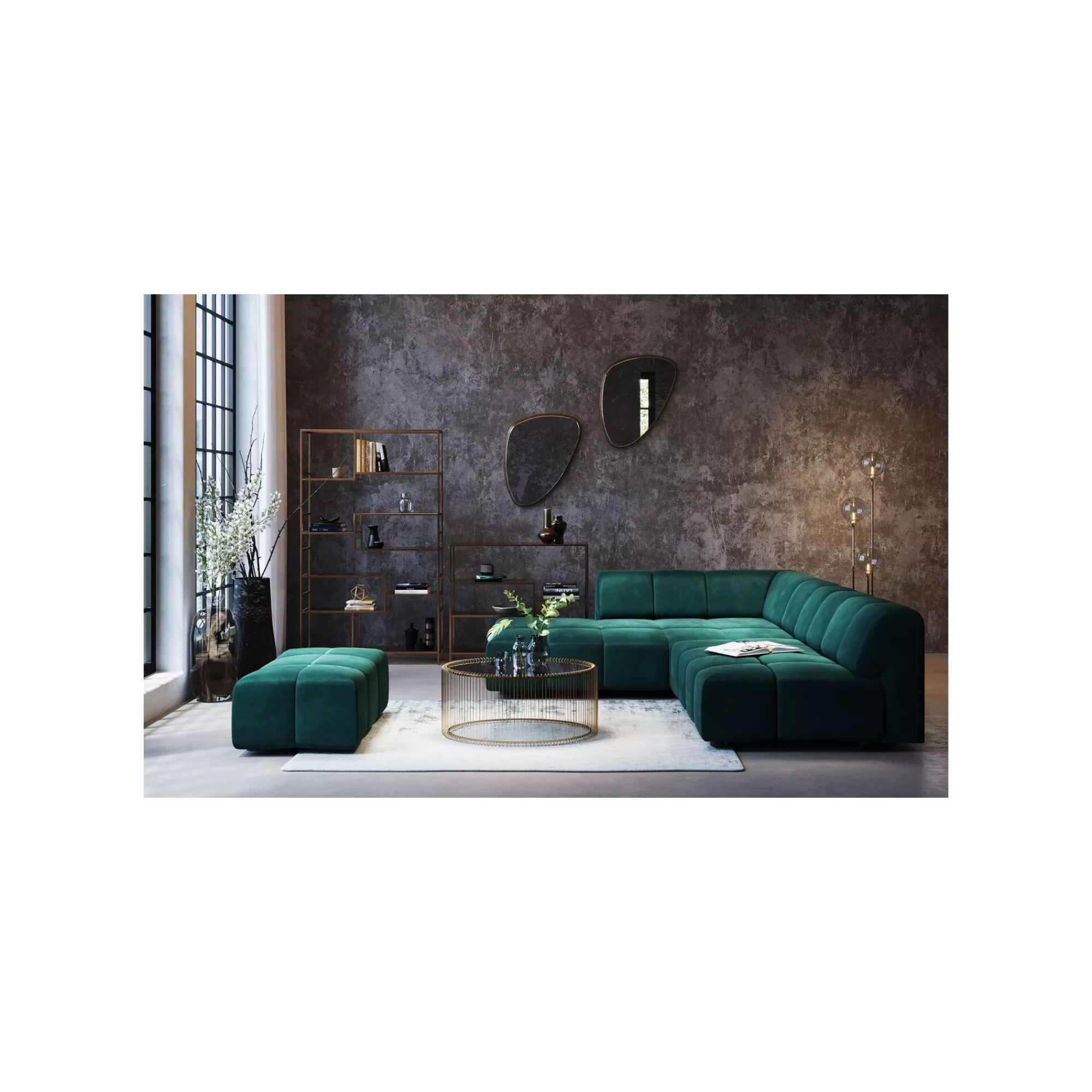 KARE Design Étagère Loft 100x115cm Dorée ^ Étagère Et Bibliothèque