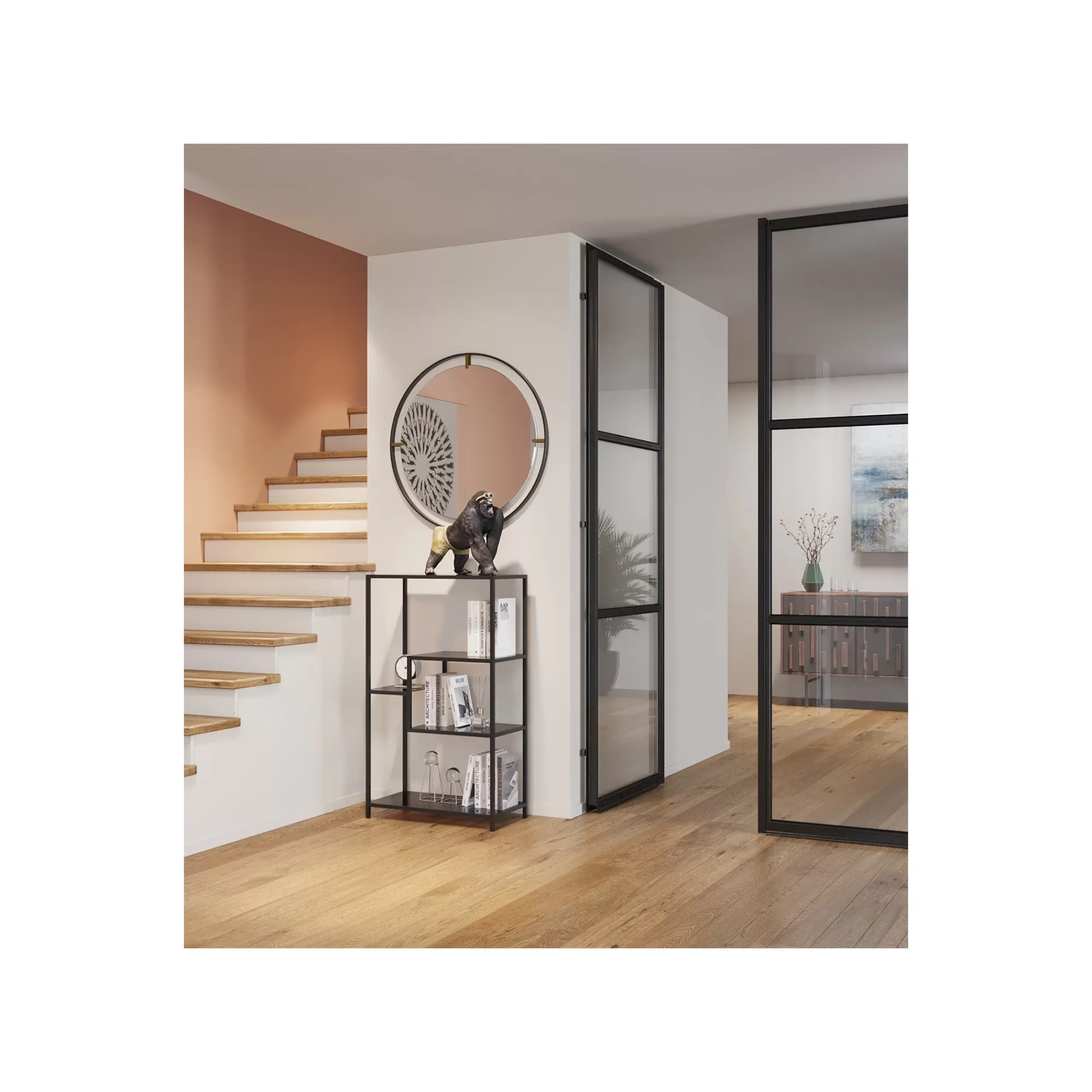 KARE Design Étagère Loft 100x60cm Noire ^ Étagère Et Bibliothèque