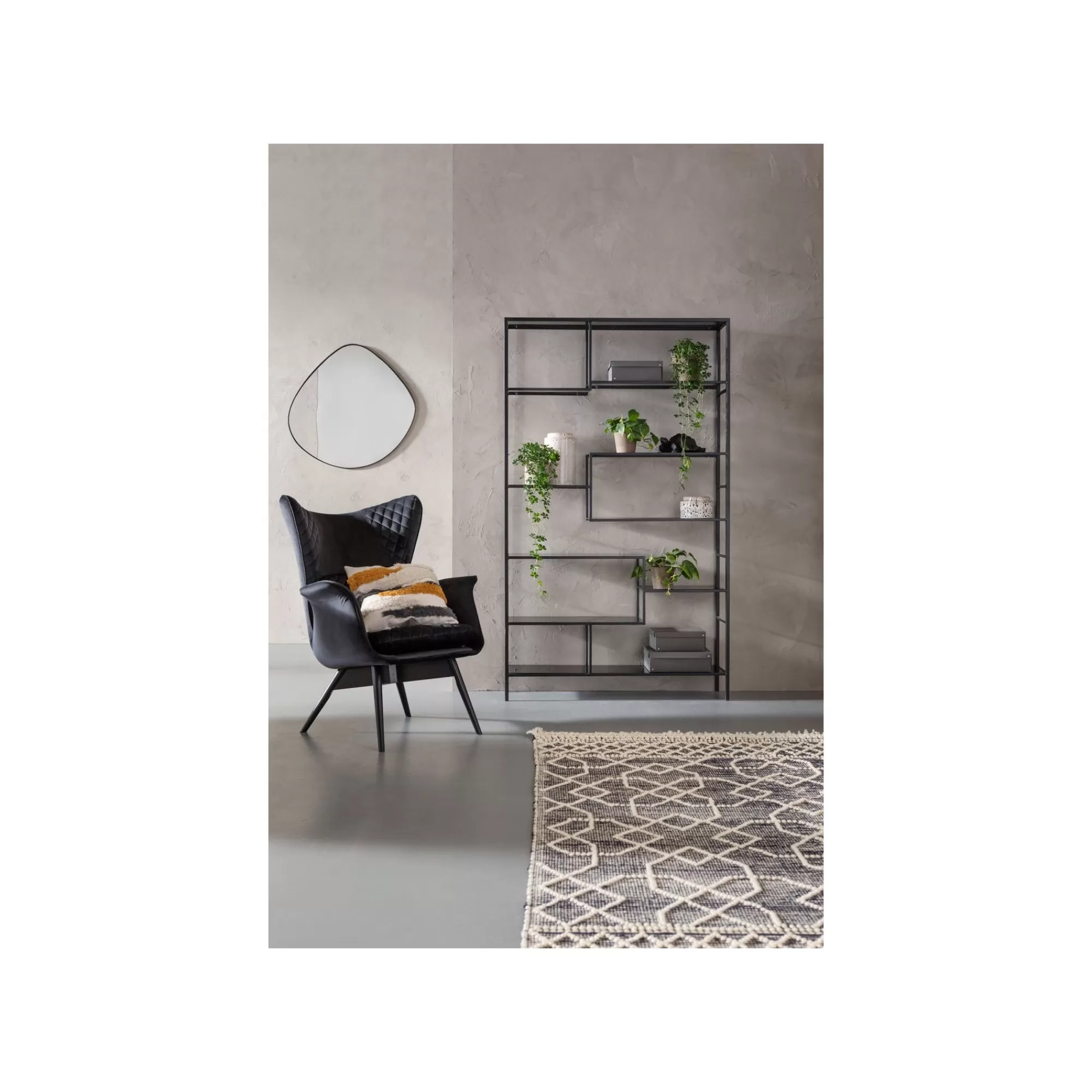 KARE Design Étagère Loft 195x115cm Noire ^ Étagère Et Bibliothèque
