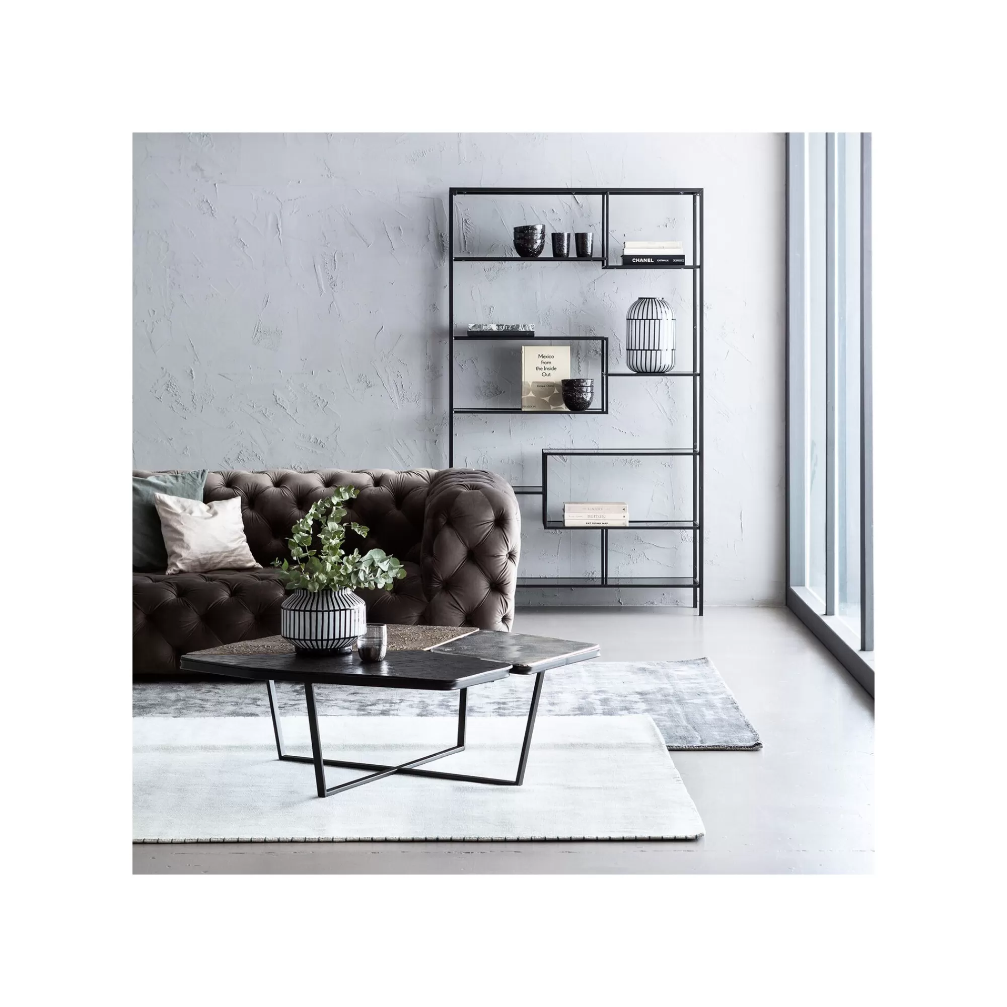KARE Design Étagère Loft 195x115cm Noire ^ Étagère Et Bibliothèque