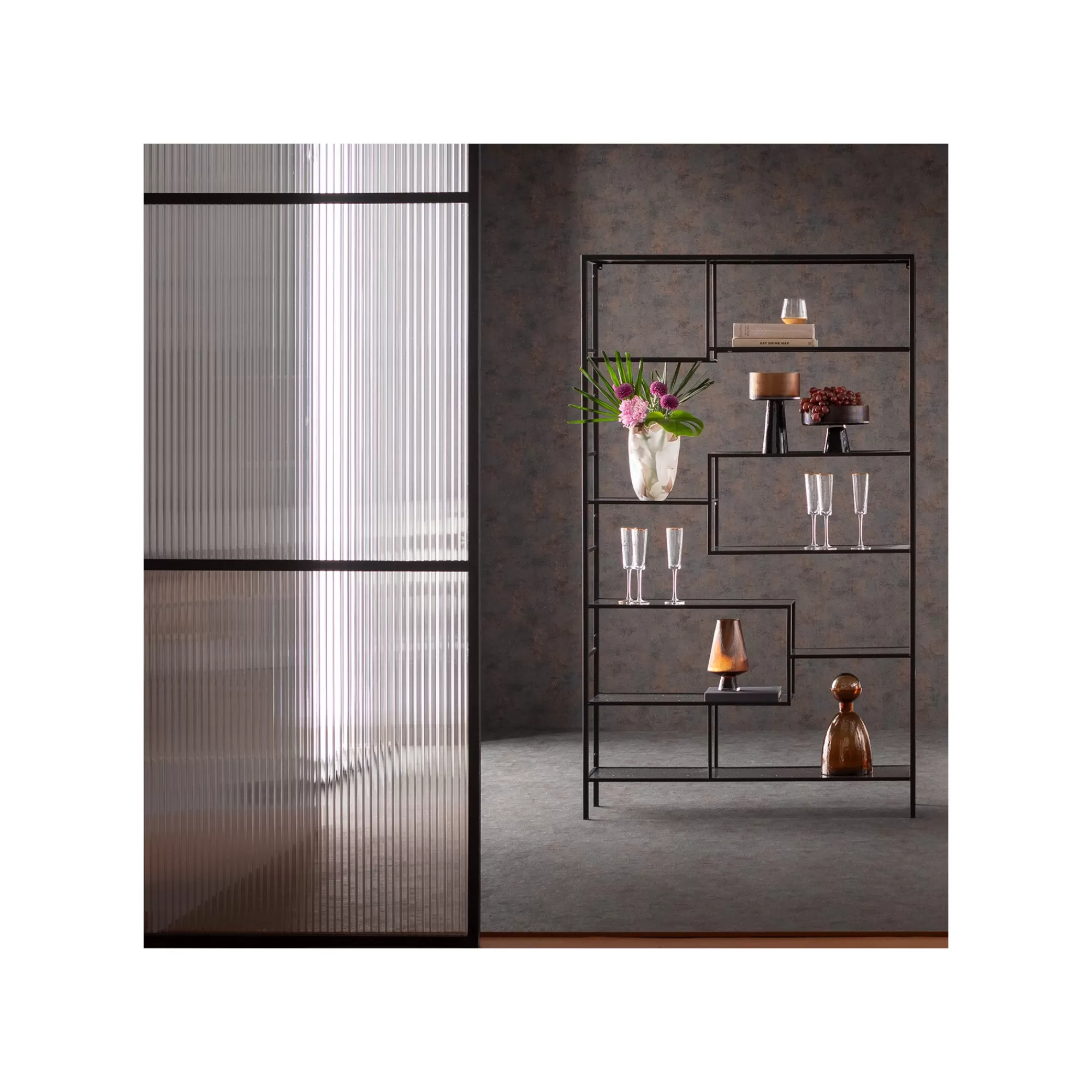 KARE Design Étagère Loft Bubble Noire 195x115cm ^ Étagère Et Bibliothèque