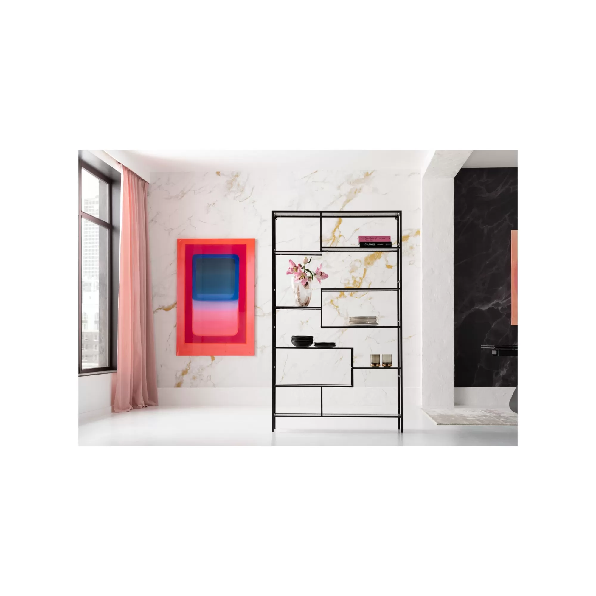 KARE Design Étagère Loft Bubble Noire 195x115cm ^ Étagère Et Bibliothèque