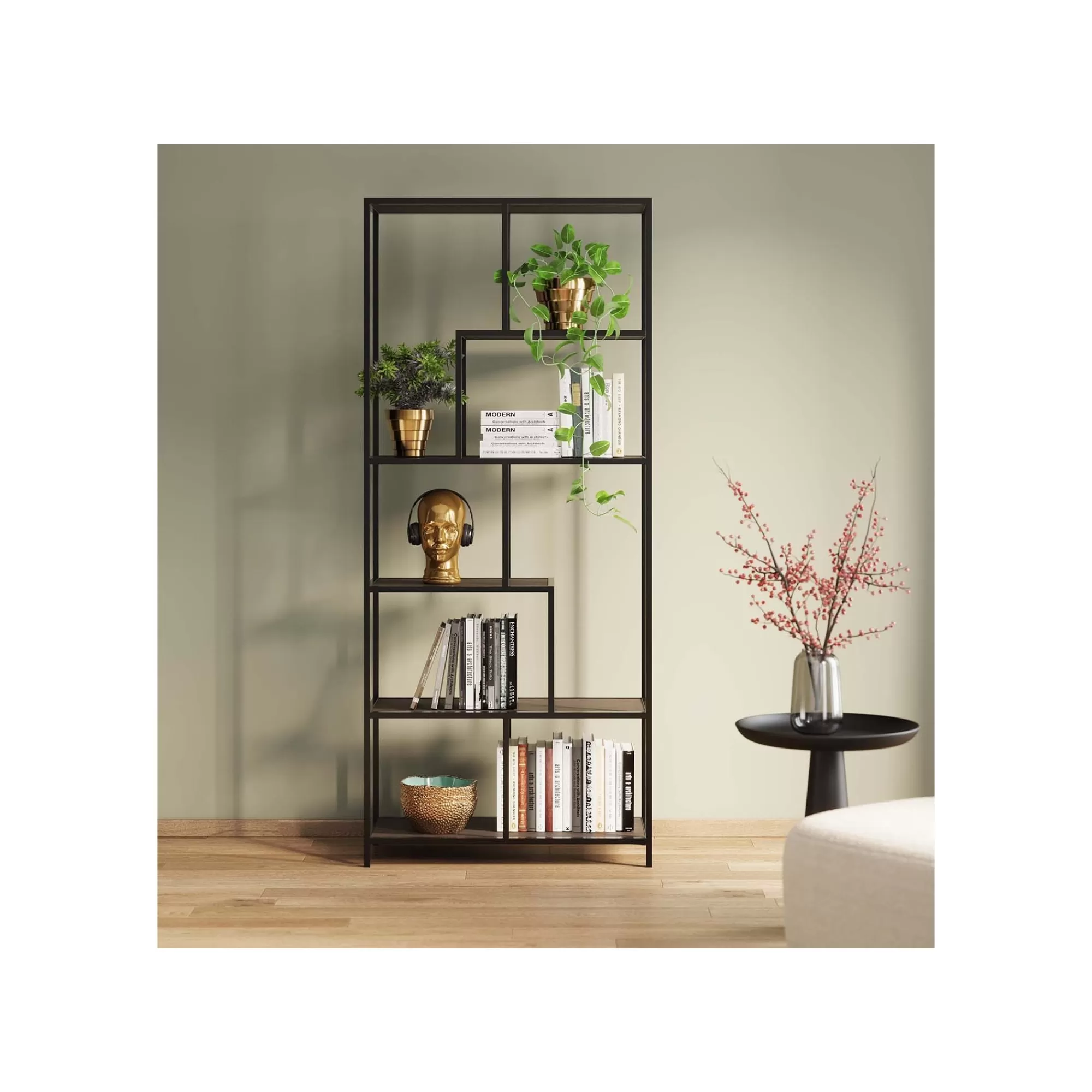 KARE Design Étagère Loftie Noire 185x77cm ^ Étagère Et Bibliothèque