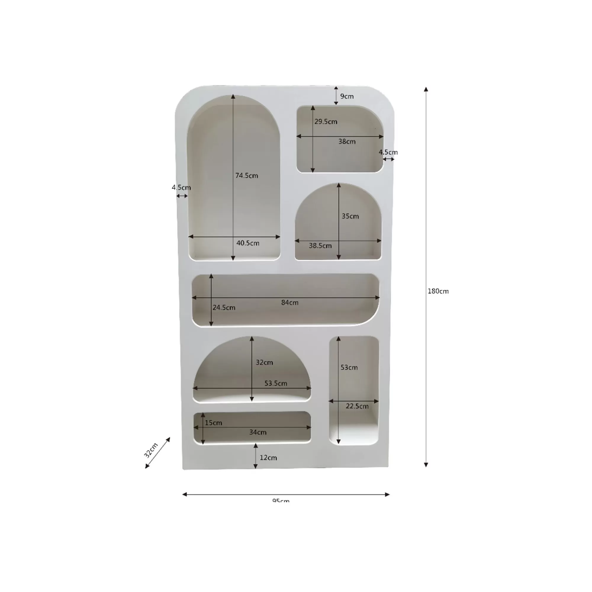 KARE Design Étagère Paco Blanche 180x95cm ^ Étagère Et Bibliothèque