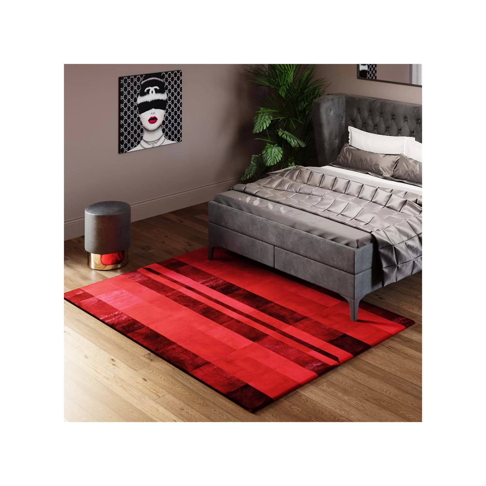 KARE Design Tapis Devil 240x170cm Rouge ^ Tapis