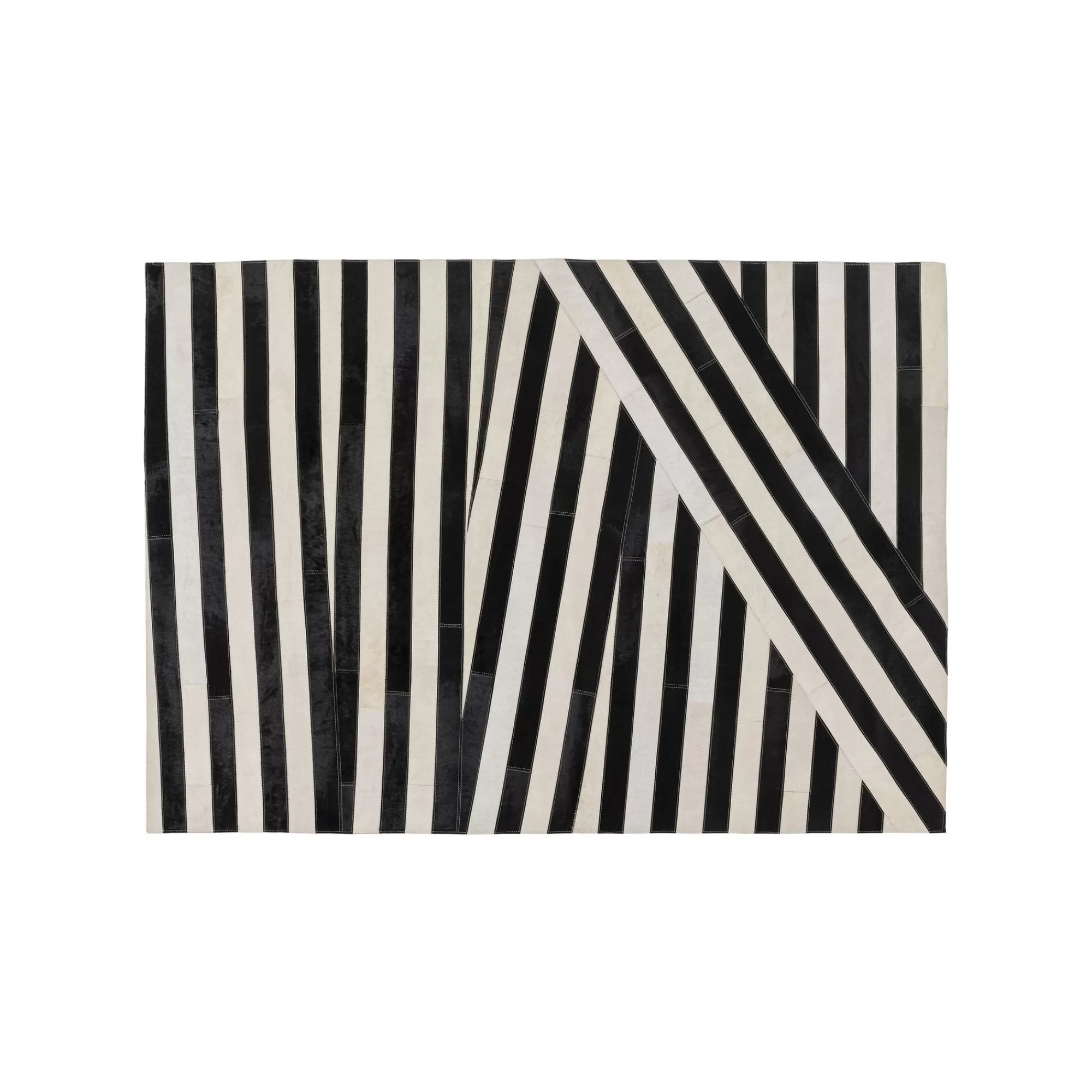 KARE Design Tapis Tapes Noir Et Blanc 240x170cm ^ Tapis