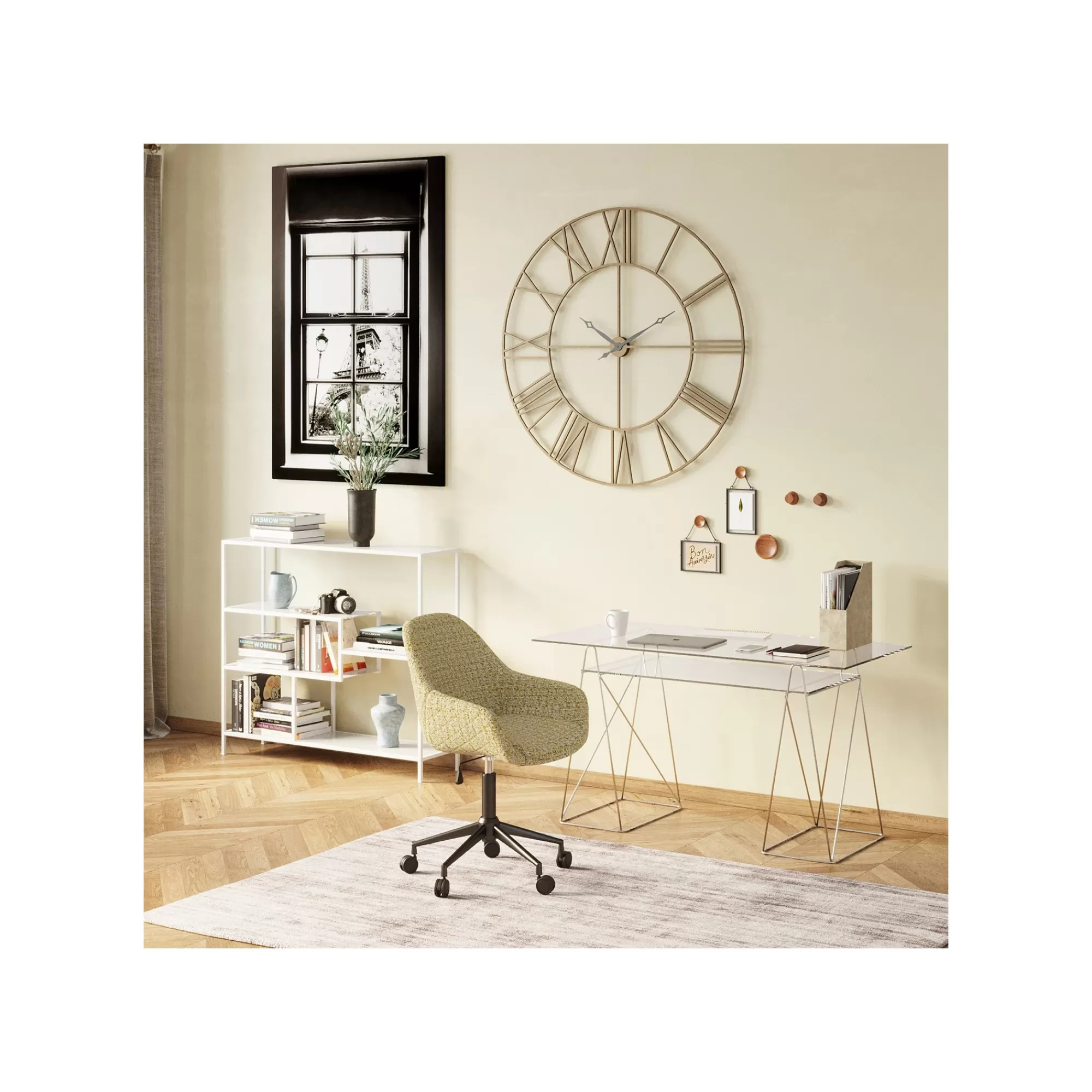 KARE Design Tréteaux De Bureau Polar Chromés Set De 2 ^ Bureau