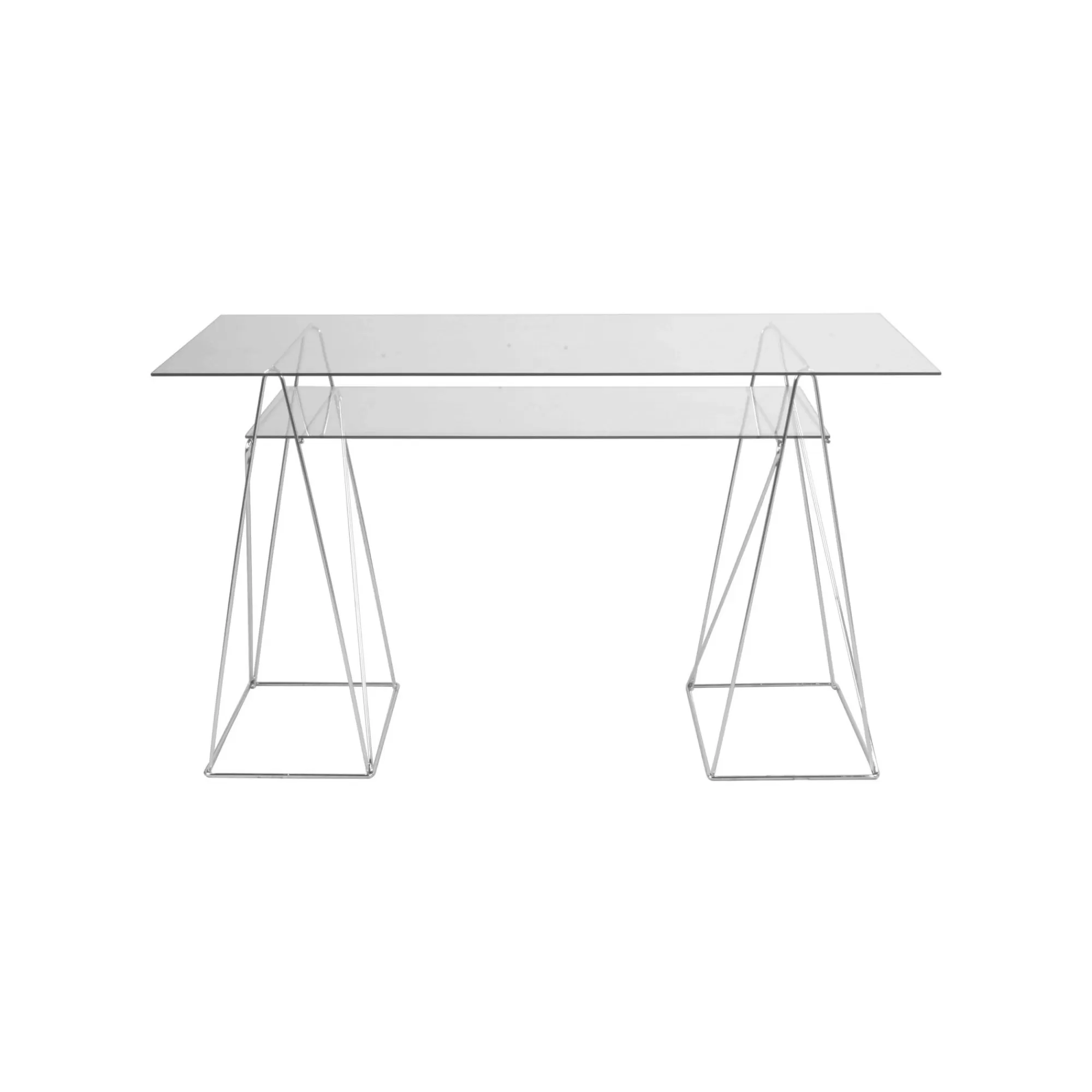 KARE Design Tréteaux De Bureau Polar Chromés Set De 2 ^ Bureau