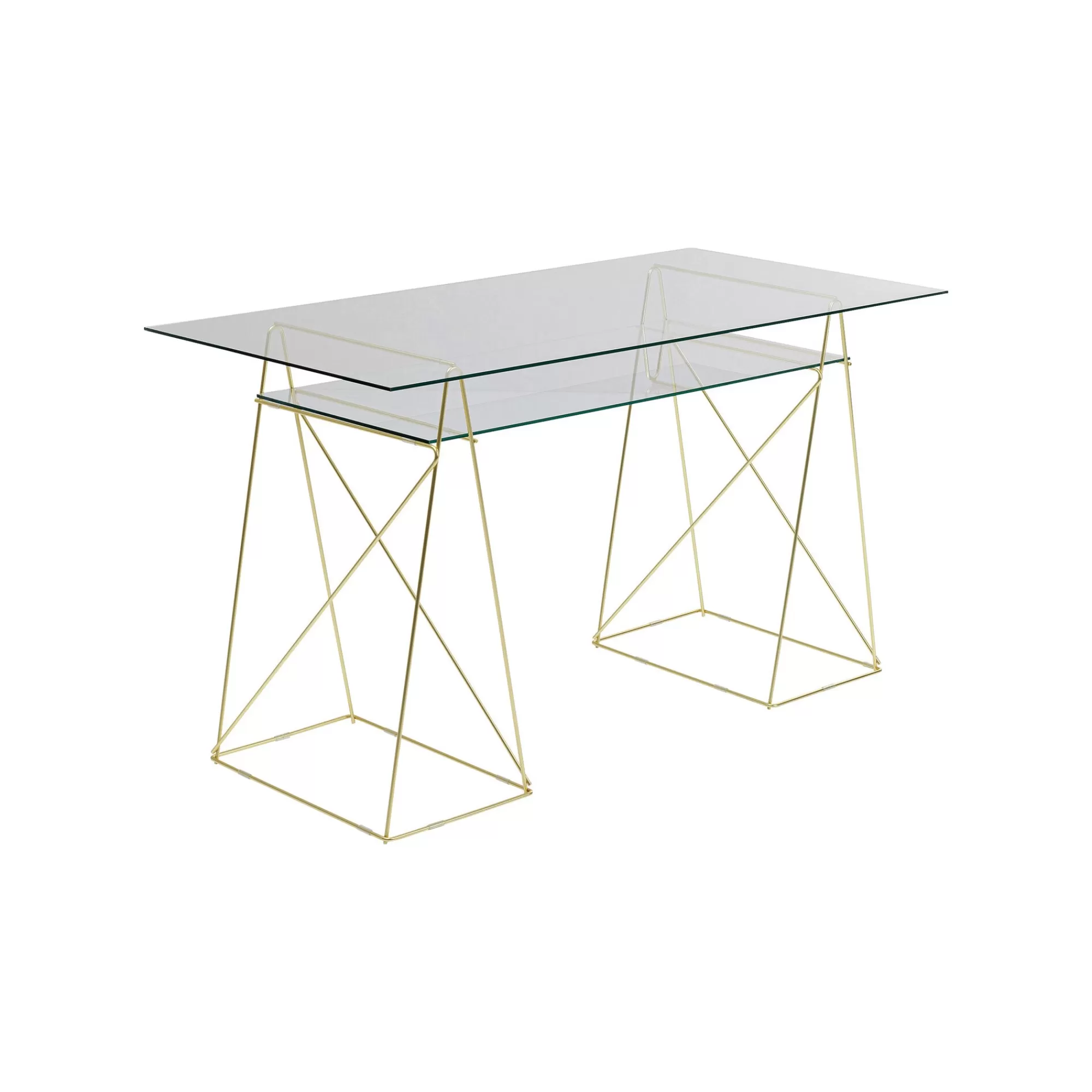 KARE Design Tréteaux De Bureau Polar Dorés Set De 2 ^ Bureau
