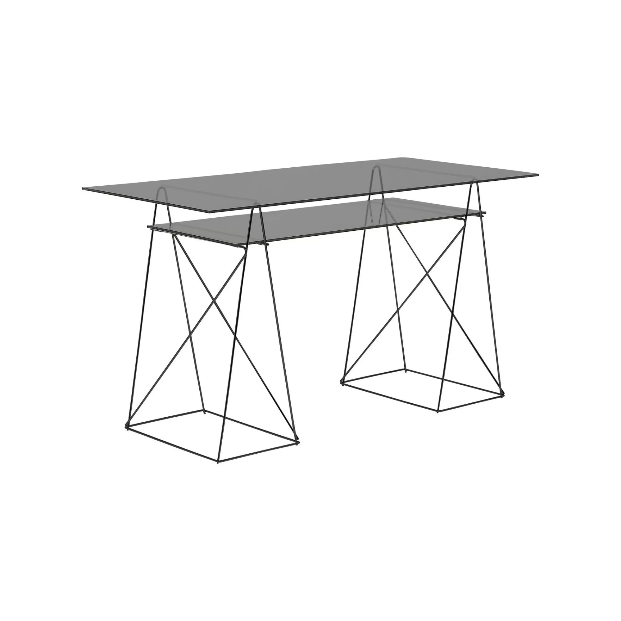 KARE Design Tréteaux De Bureau Polar Noirs Set De 2 ^ Bureau
