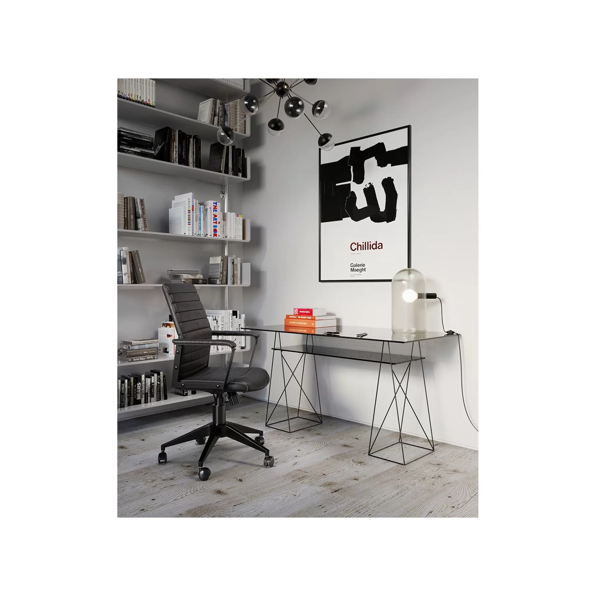 KARE Design Tréteaux De Bureau Polar Noirs Set De 2 ^ Bureau