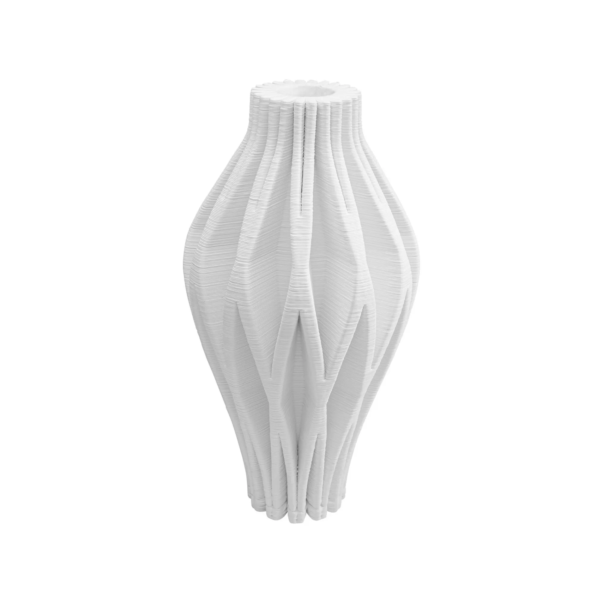 KARE Design Vase Akira 37cm Blanc ^ Vase