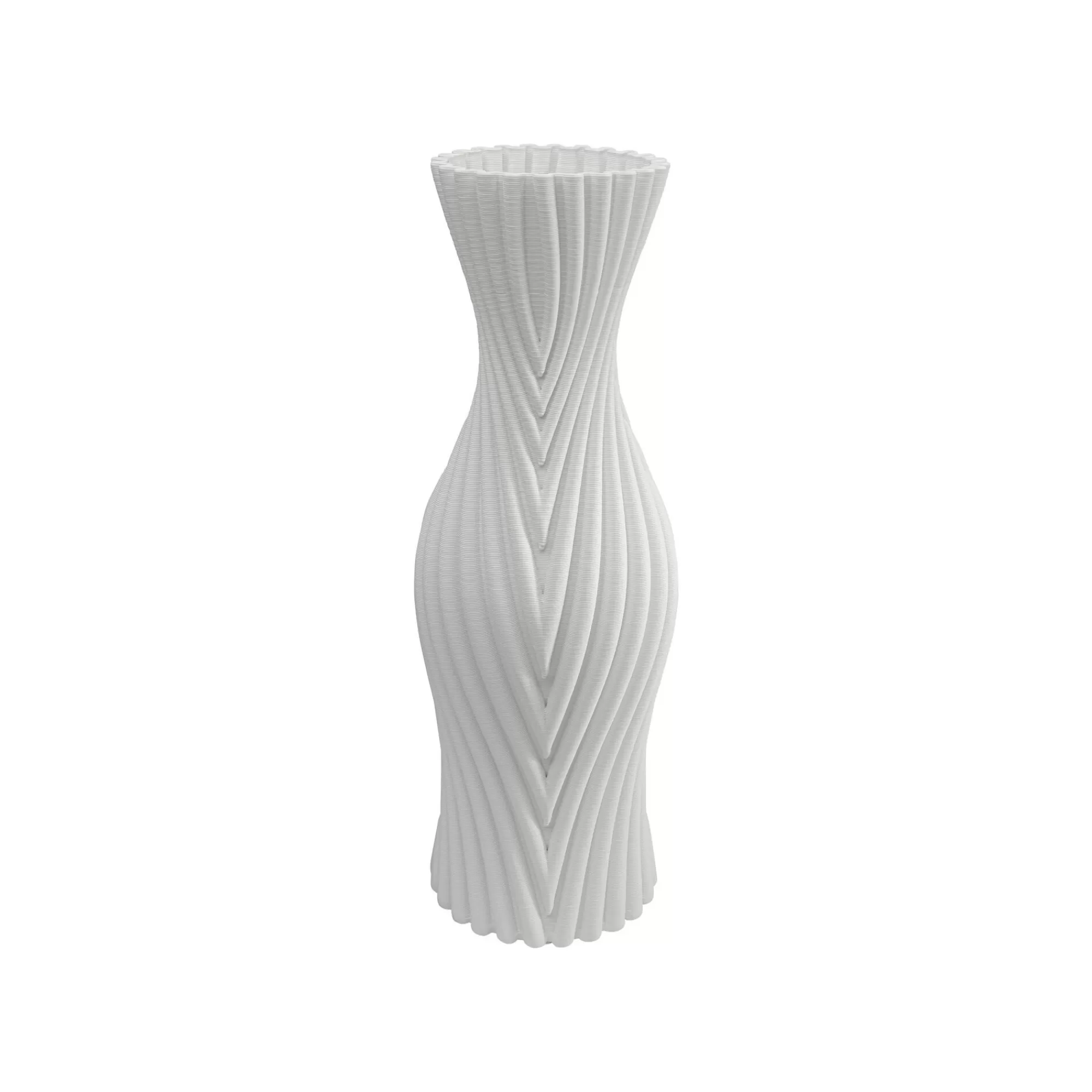 KARE Design Vase Akira 50cm Blanc ^ Vase