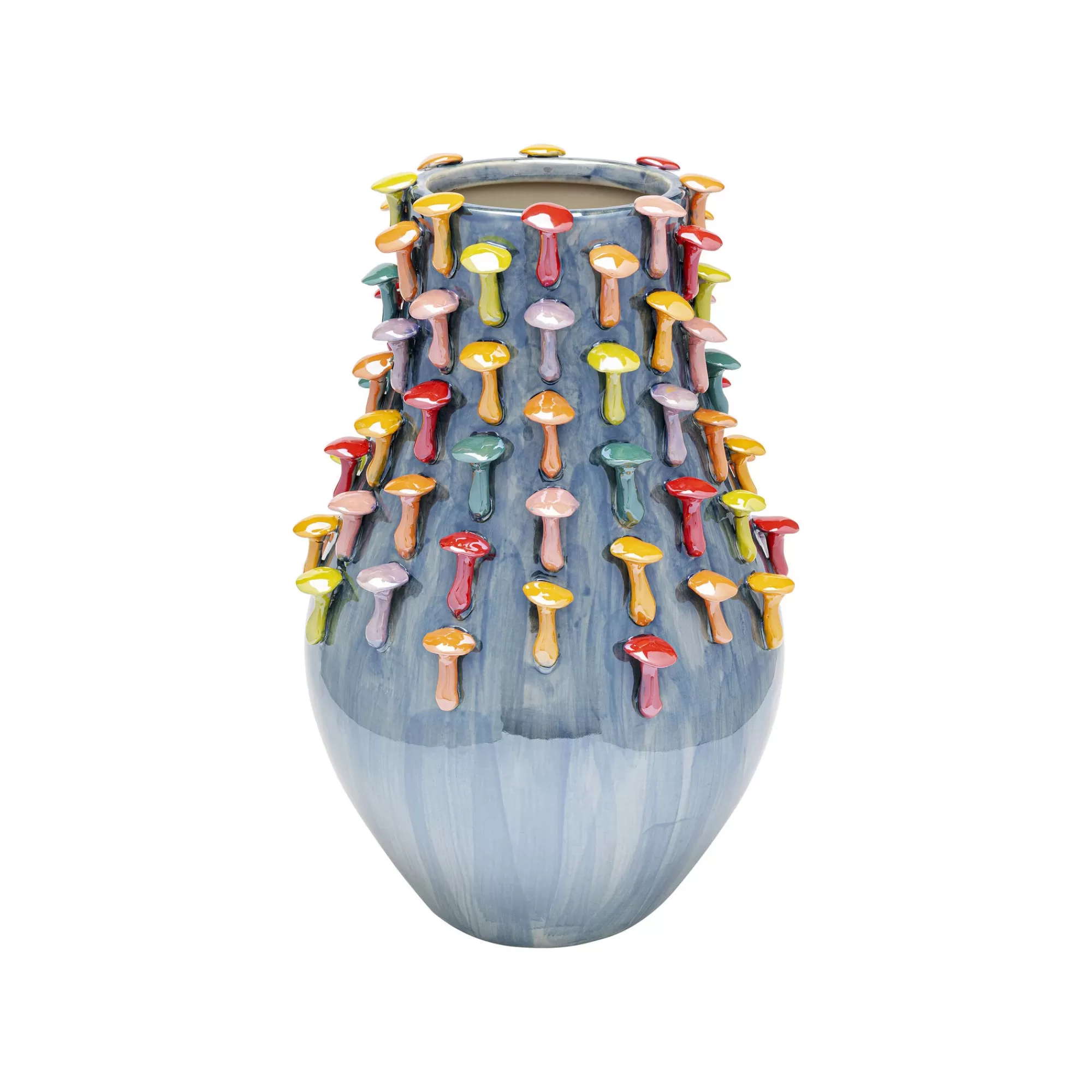 KARE Design Vase Bleu Champignons 28cm ^ Vase