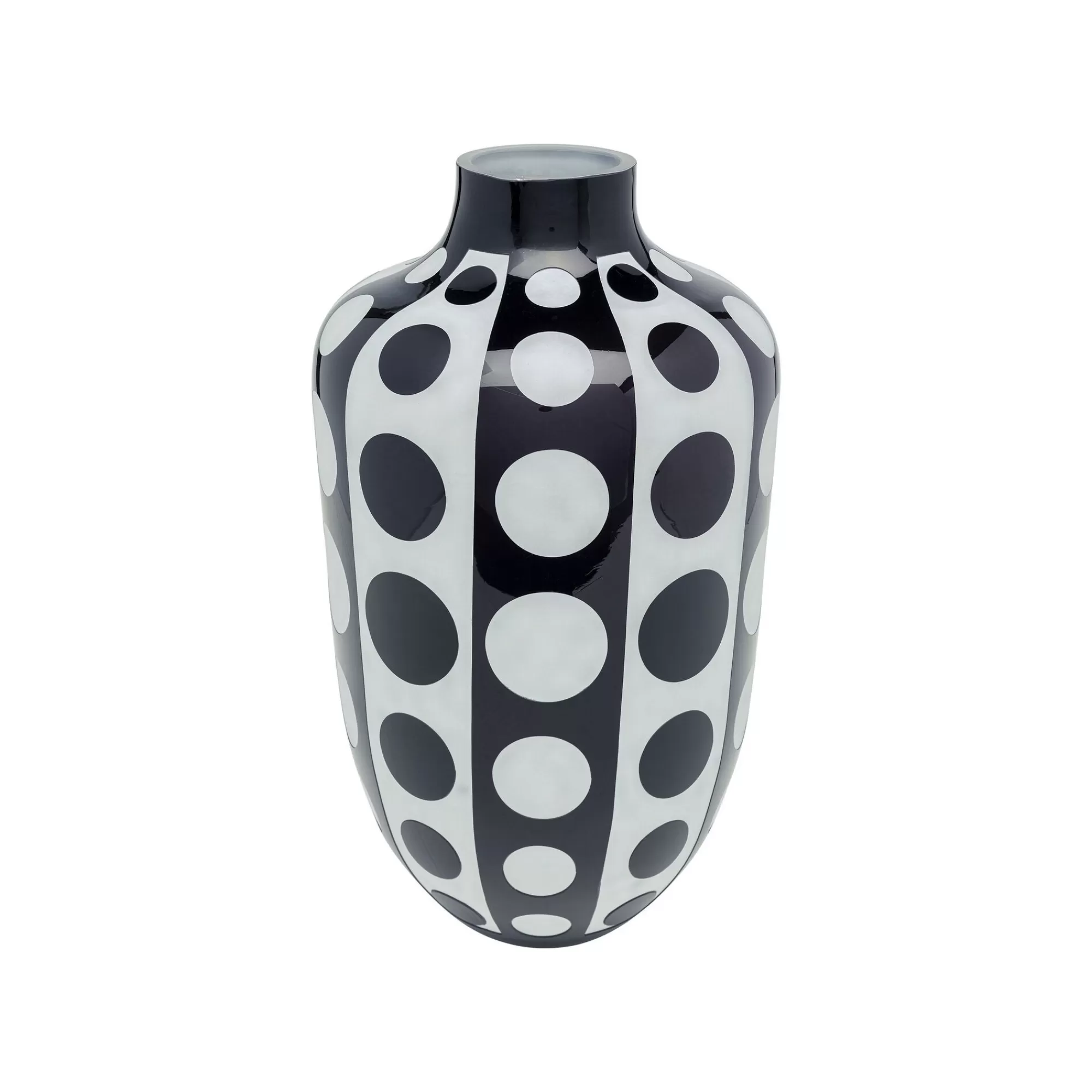 KARE Design Vase Brillar Noir Et Blanc 45cm ^ Vase