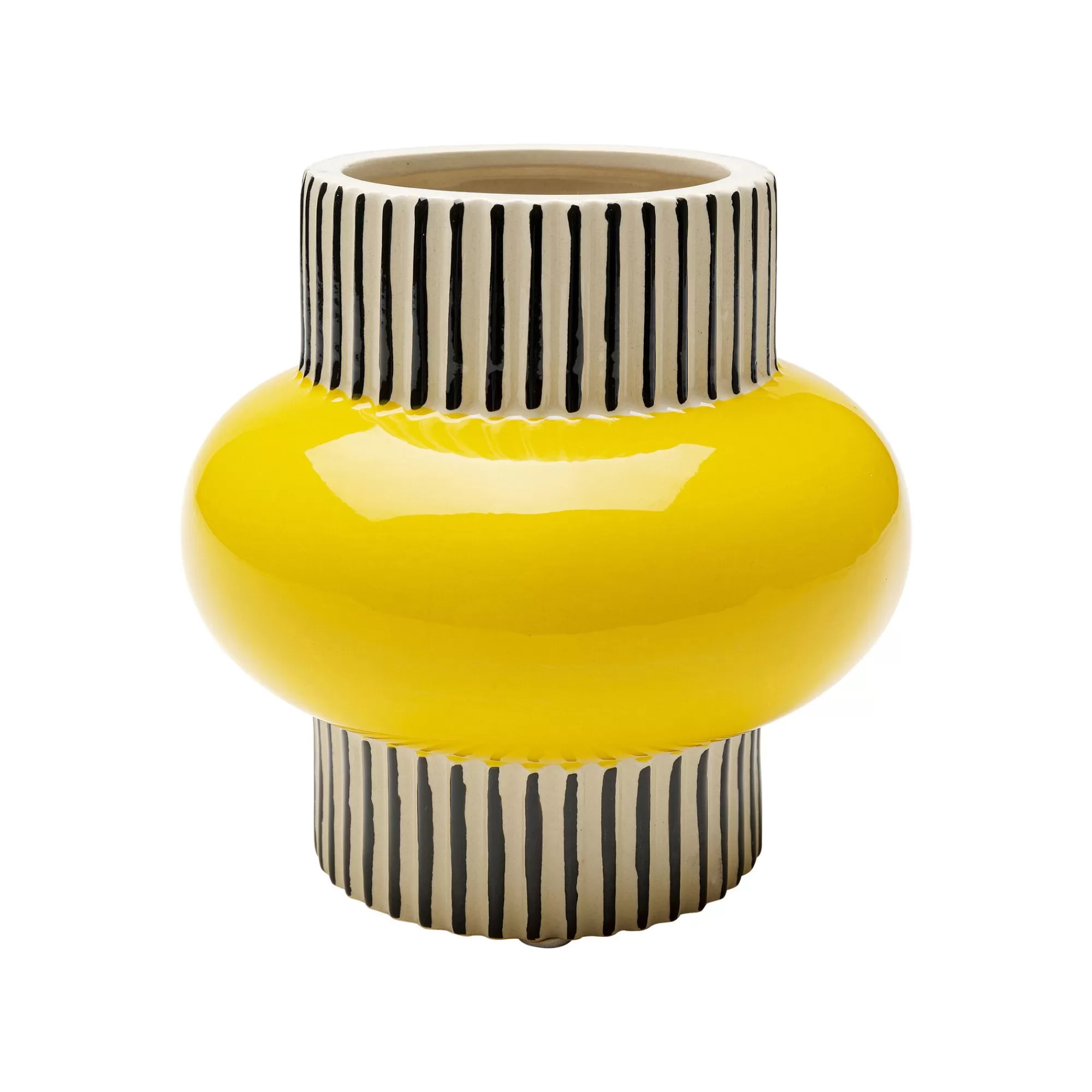 KARE Design Vase Calabria Jaune 16cm ^ Vase