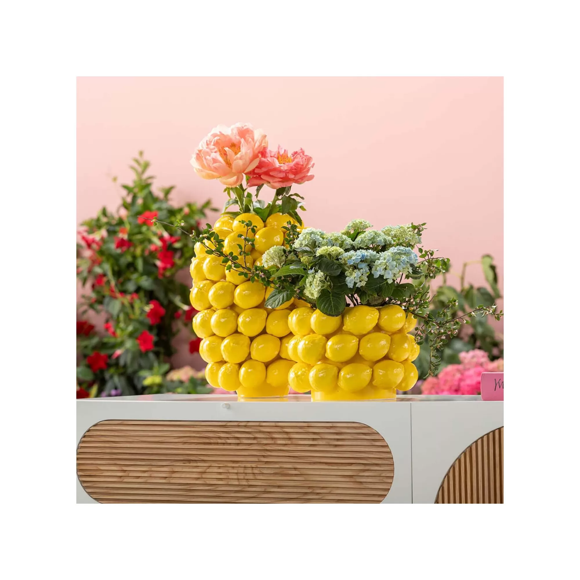 KARE Design Vase Citrons Jaunes 19cm ^ Vase