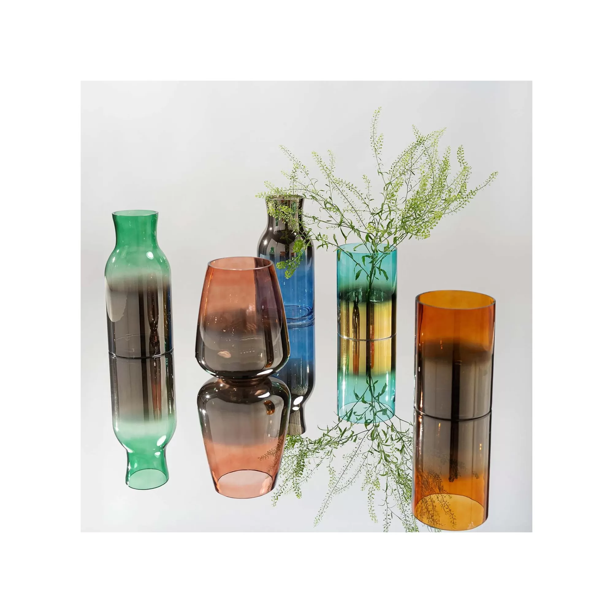 KARE Design Vase Glow Vert 30cm ^ Vase