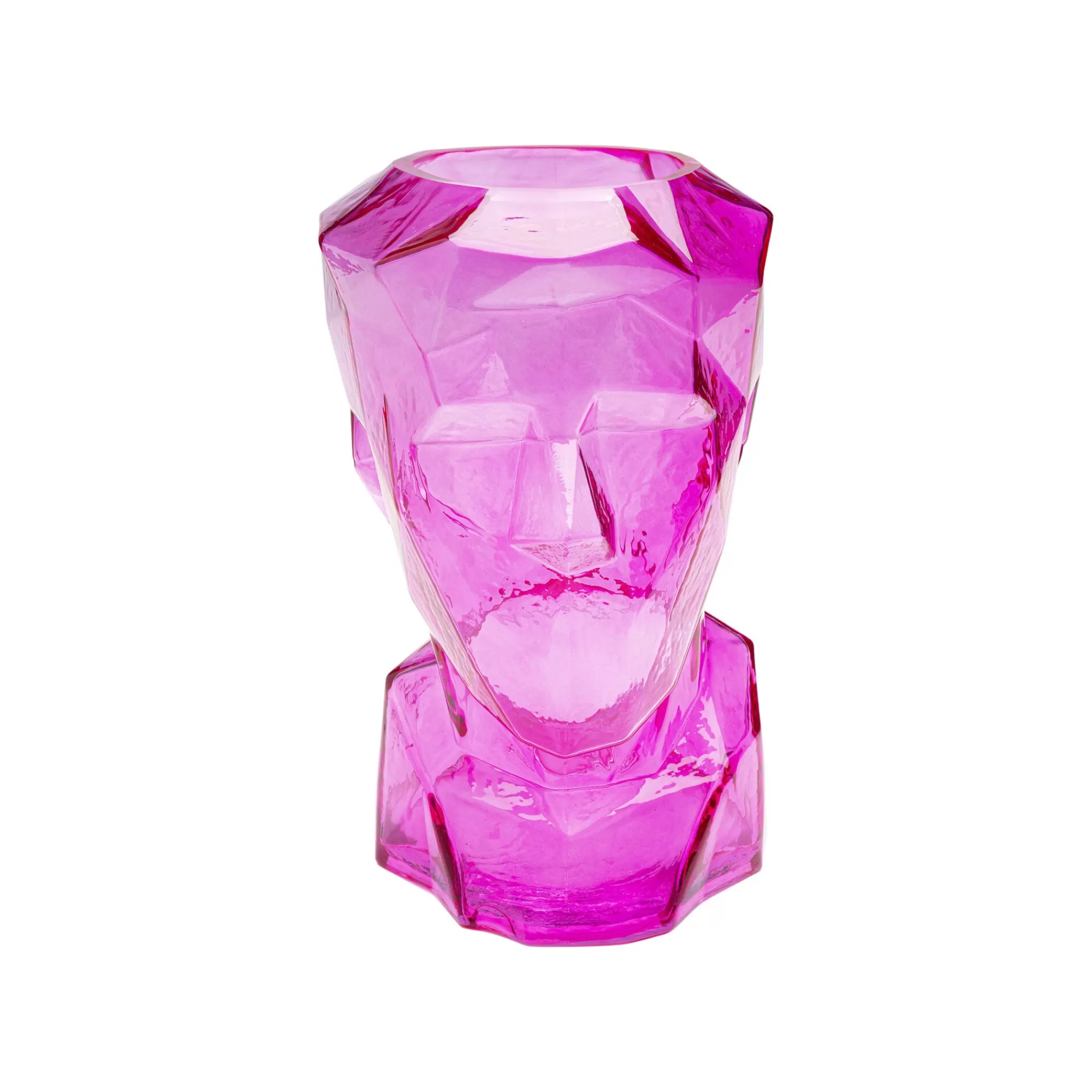 KARE Design Vase Prisma Visage Rose 30cm ^ Vase