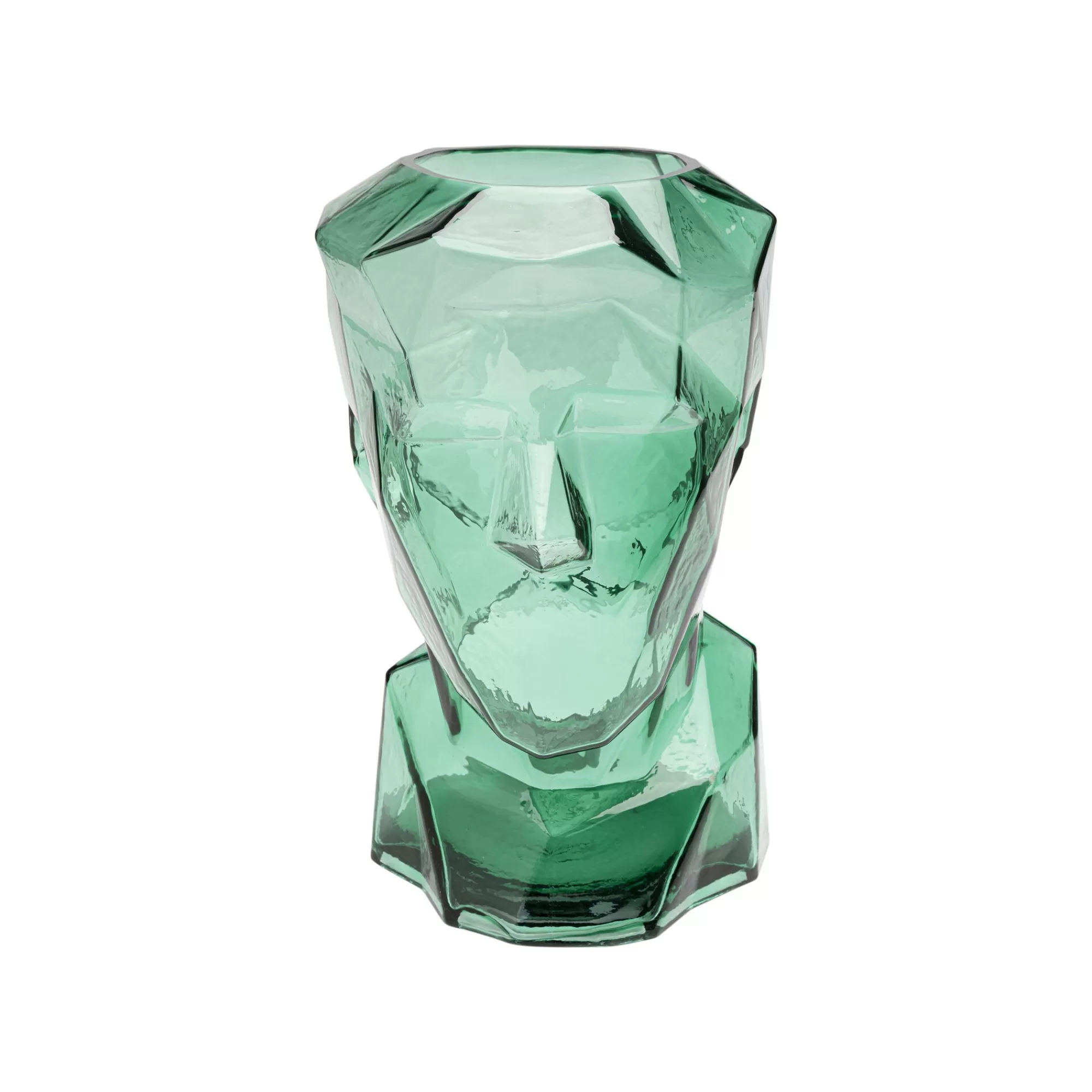 KARE Design Vase Prisma Visage Vert 30cm ^ Vase