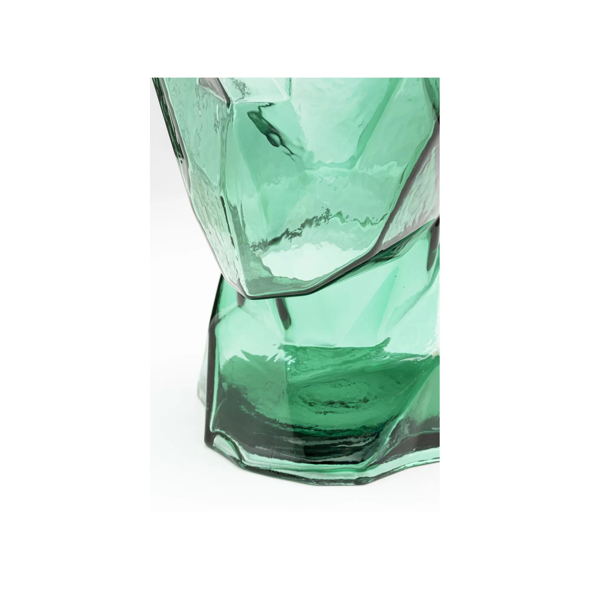 KARE Design Vase Prisma Visage Vert 30cm ^ Vase