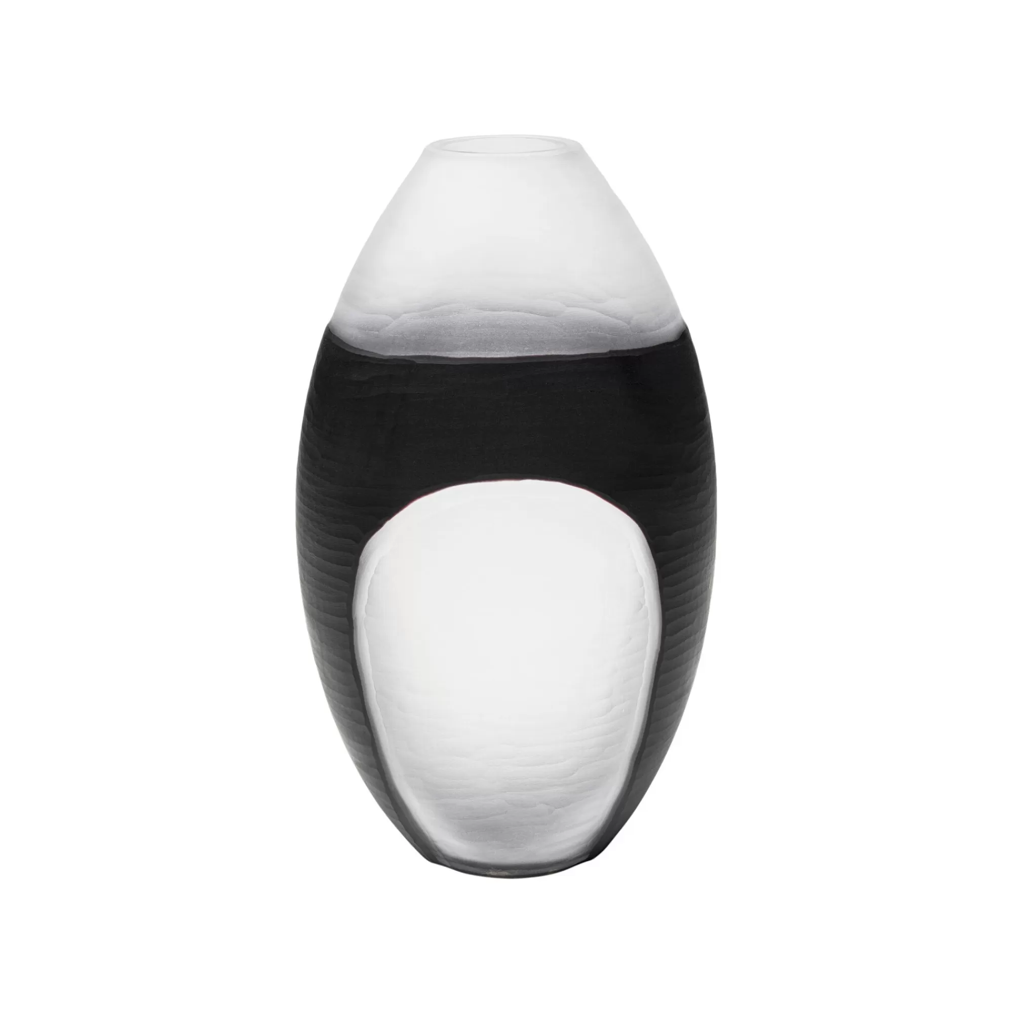 KARE Design Vase Shadow Noir Et Blanc 41cm ^ Vase