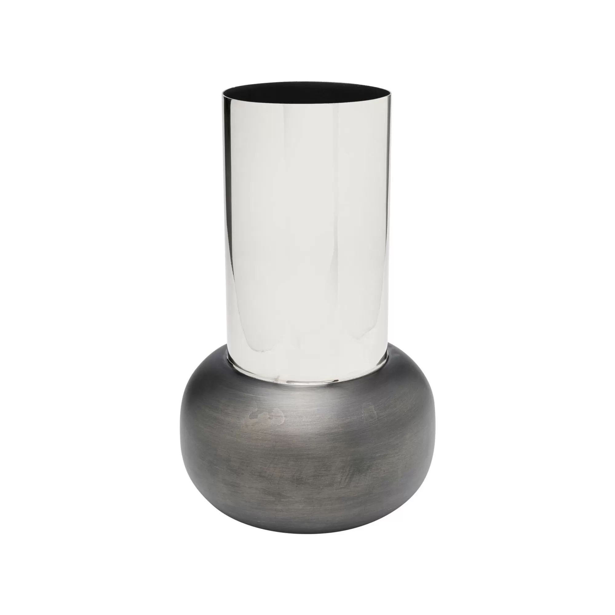 KARE Design Vase Vesuv 42cm Gris Et Argenté ^ Vase