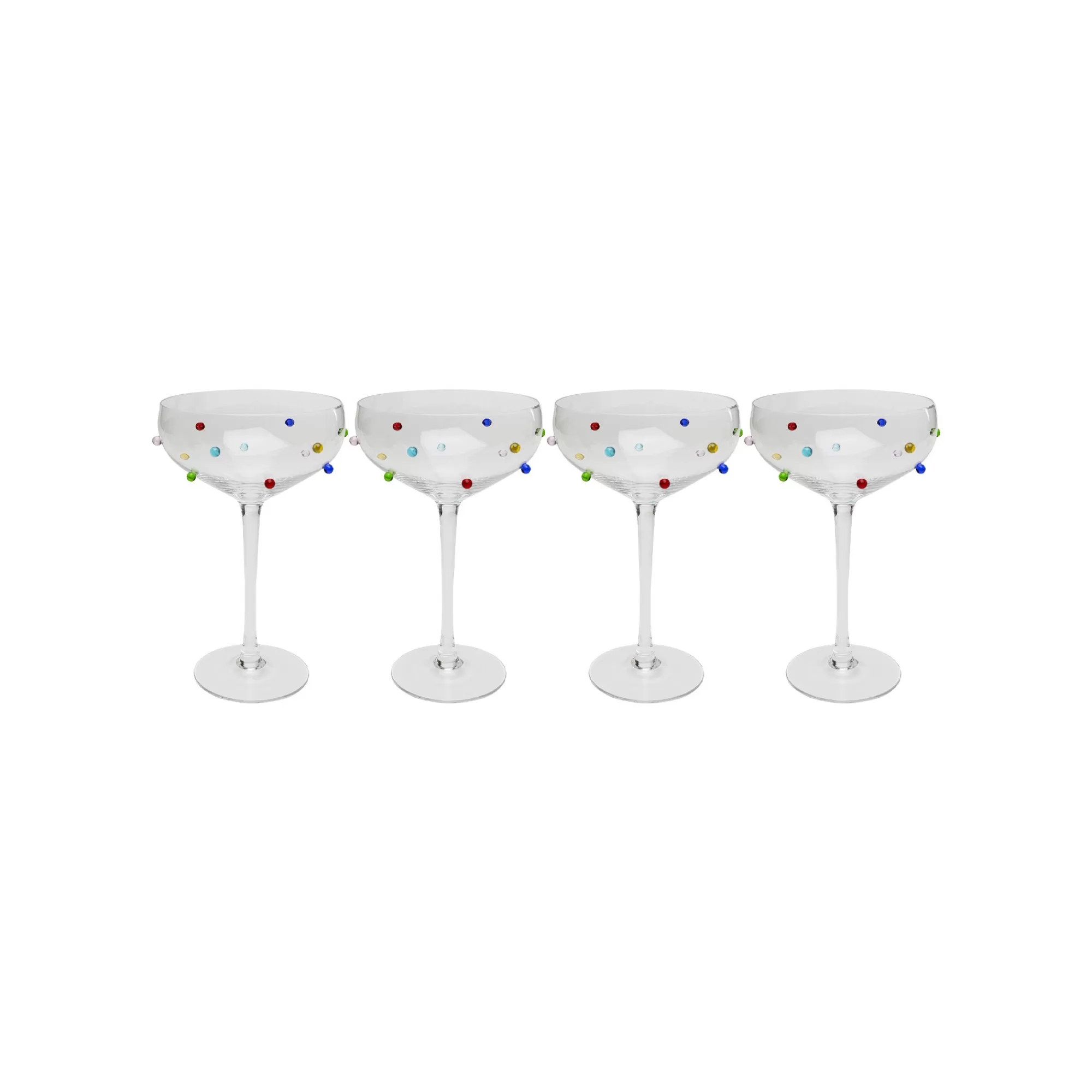 KARE Design Verres à Cocktail Party Dots Set De 4 ^ Vaisselle